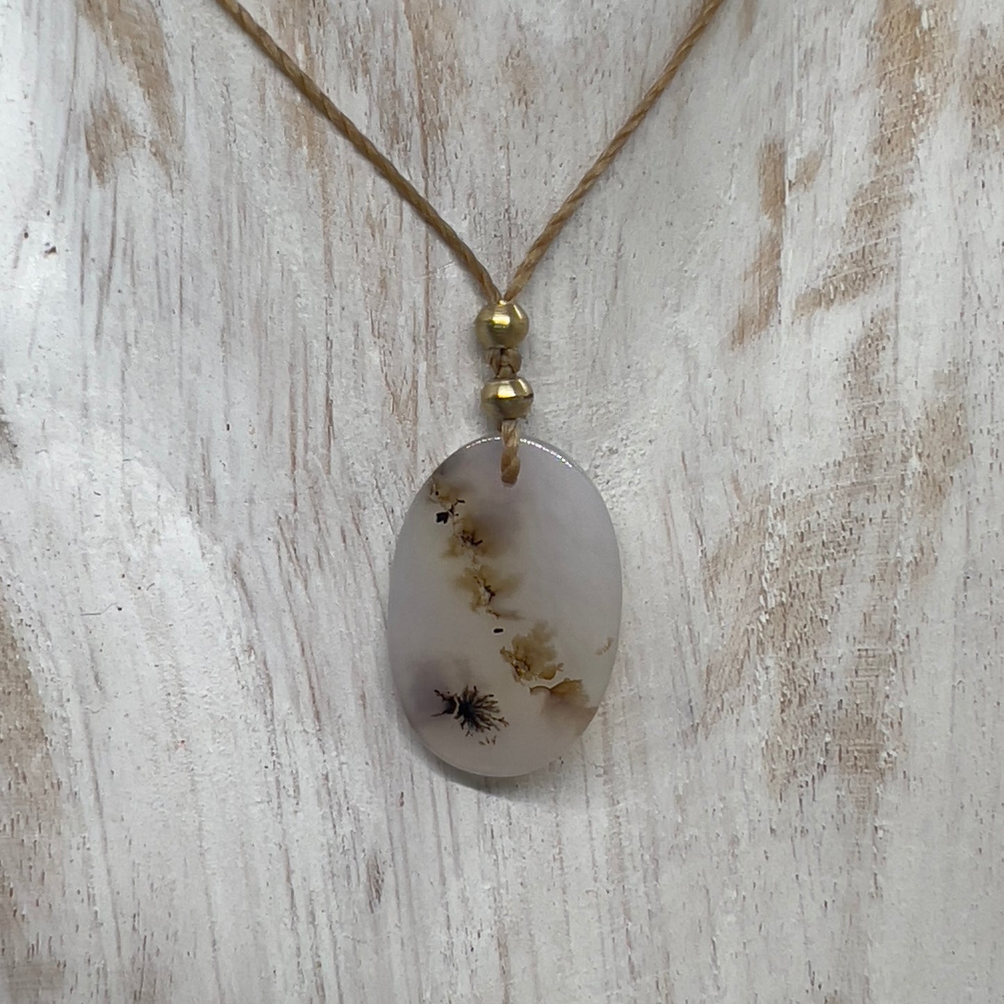 Dendritic Scenic Agate Crystal Layer Necklace (5)