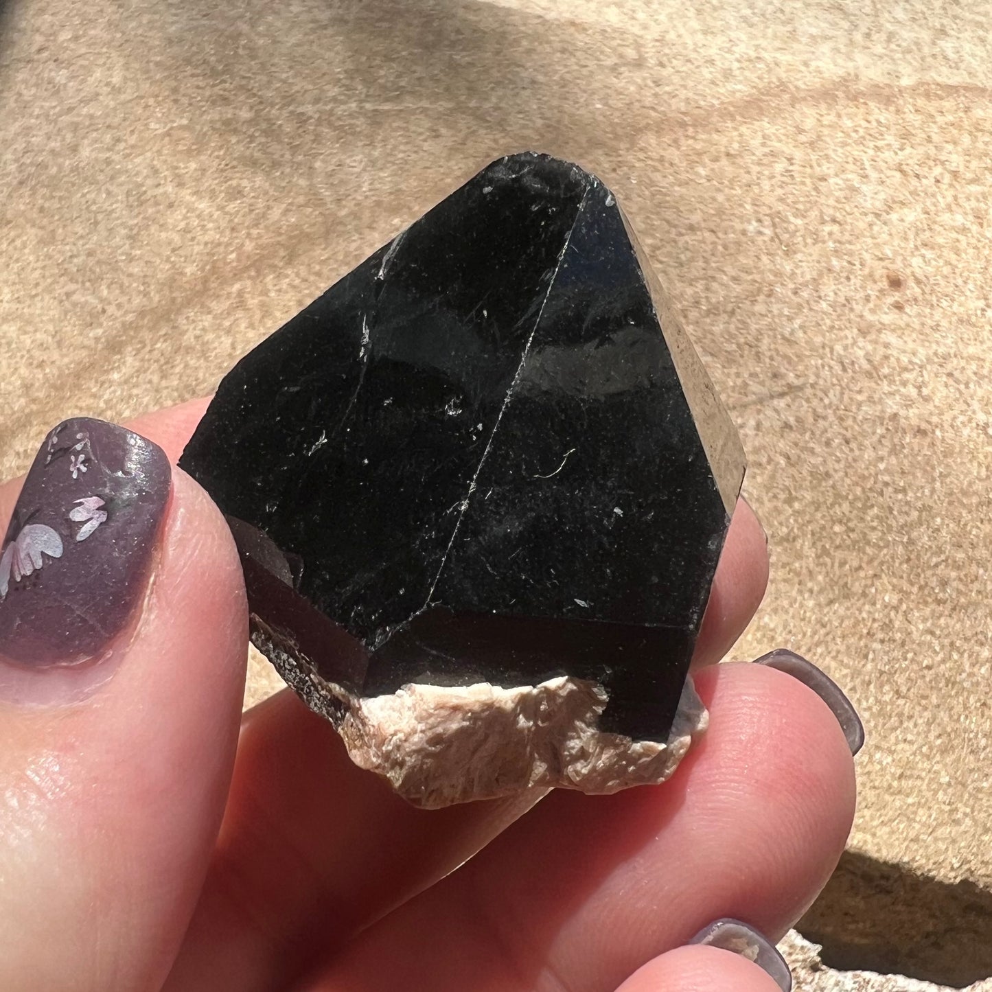 Morion Quartz Point - Black Quartz - Natural - Record Keepers