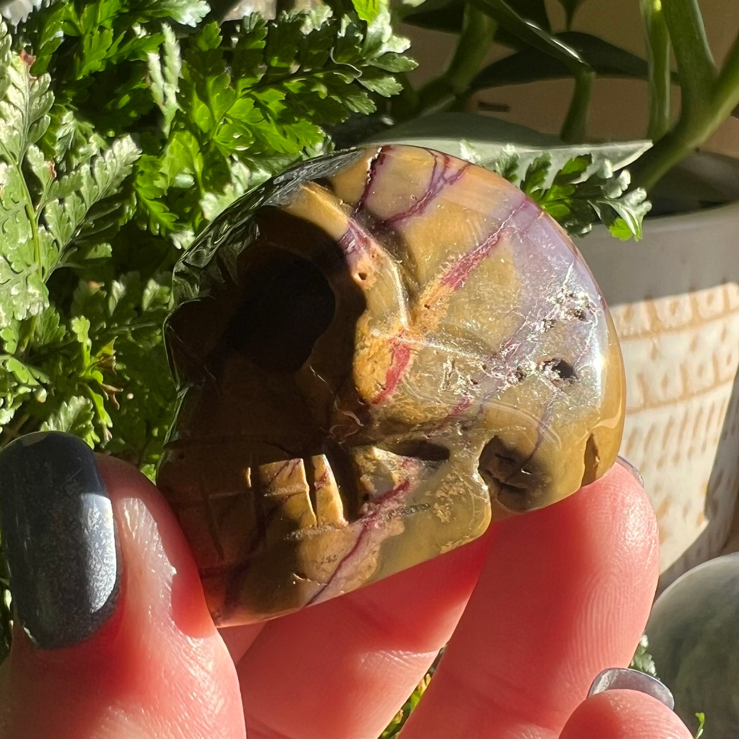 Skull Crystal Carving - Mookaite (2)