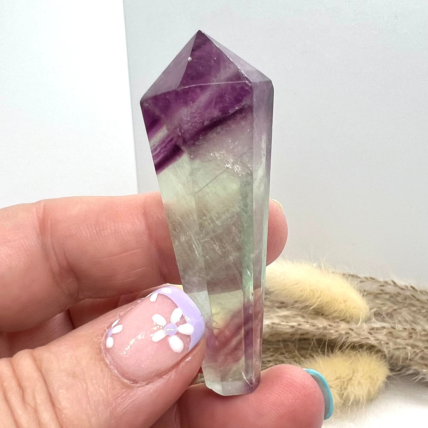 Candy Rainbow Fluorite Wand (ii)