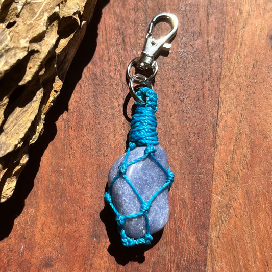 Crystal Macrame Keyring Charm | Pet Collar Charm