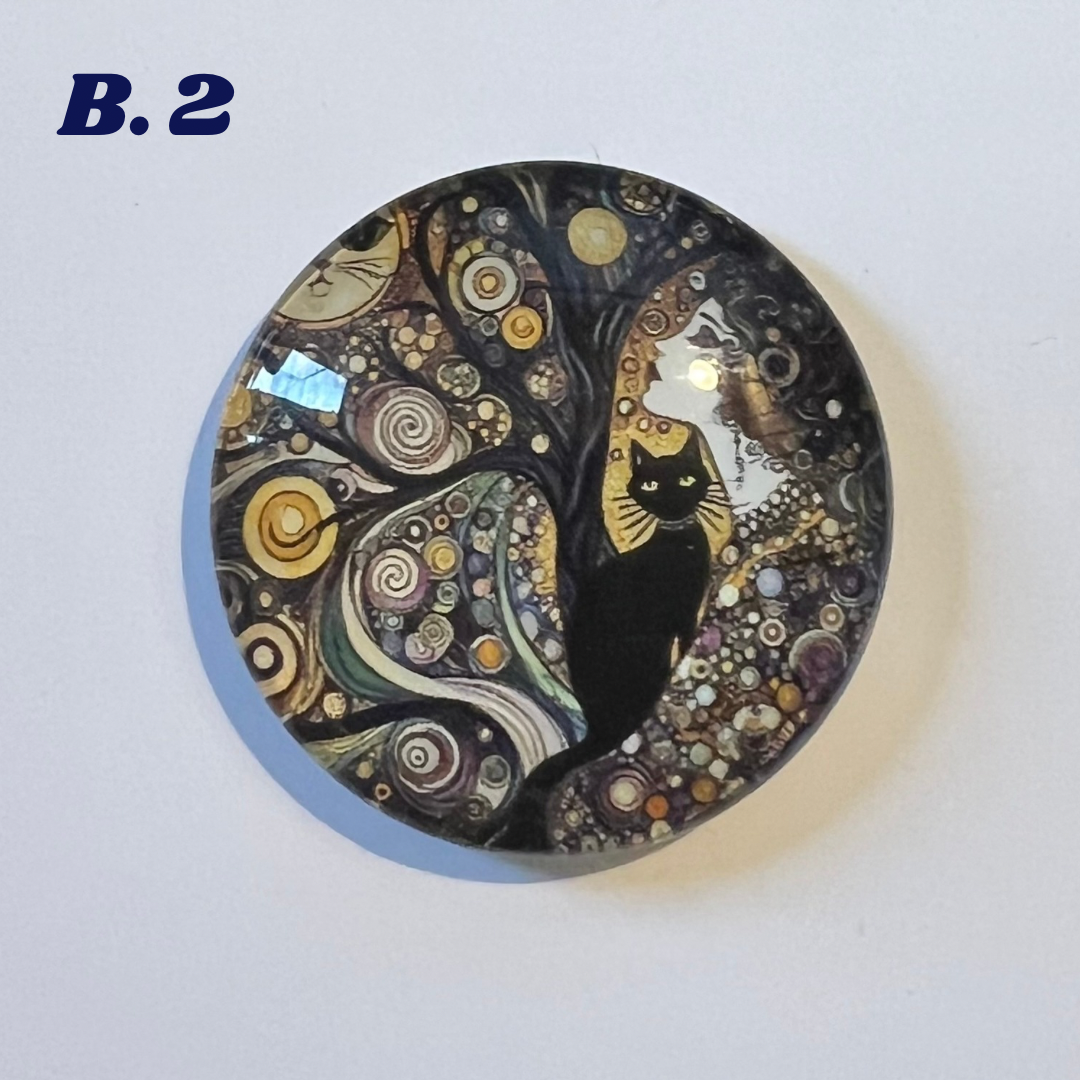 Mystical Magnets - 'B' Series - 4cm Diameter Glass bubble