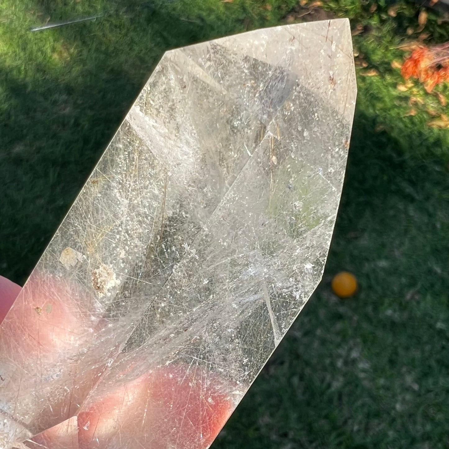Garden Quartz Polished Point | Inclusion Hyaline Quartz | Brazil