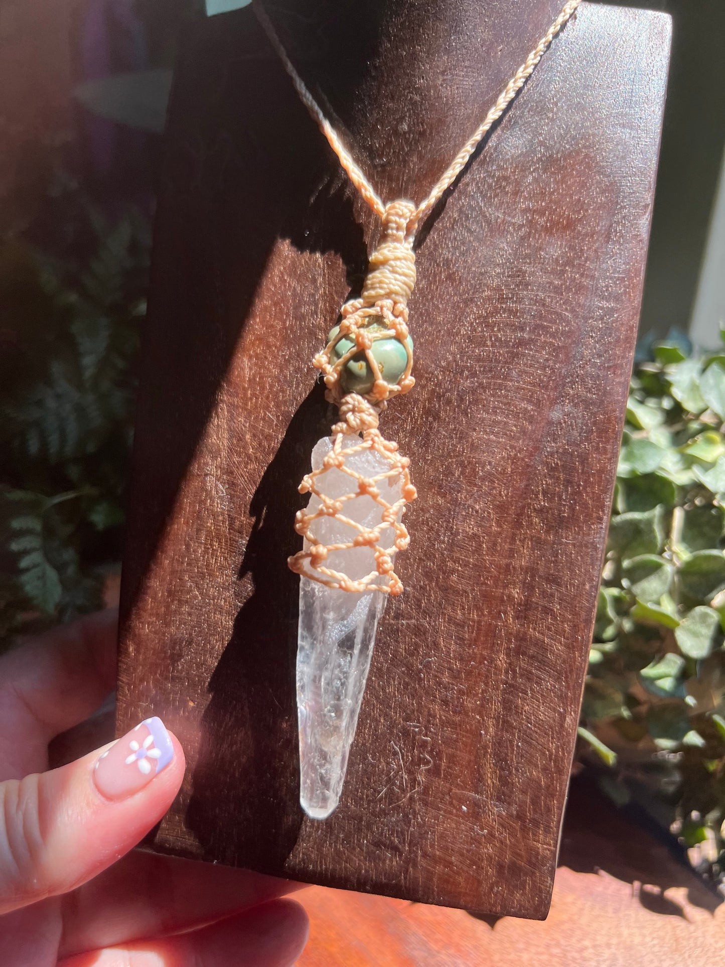 US Turquoise and Lemurian Quartz Talisman