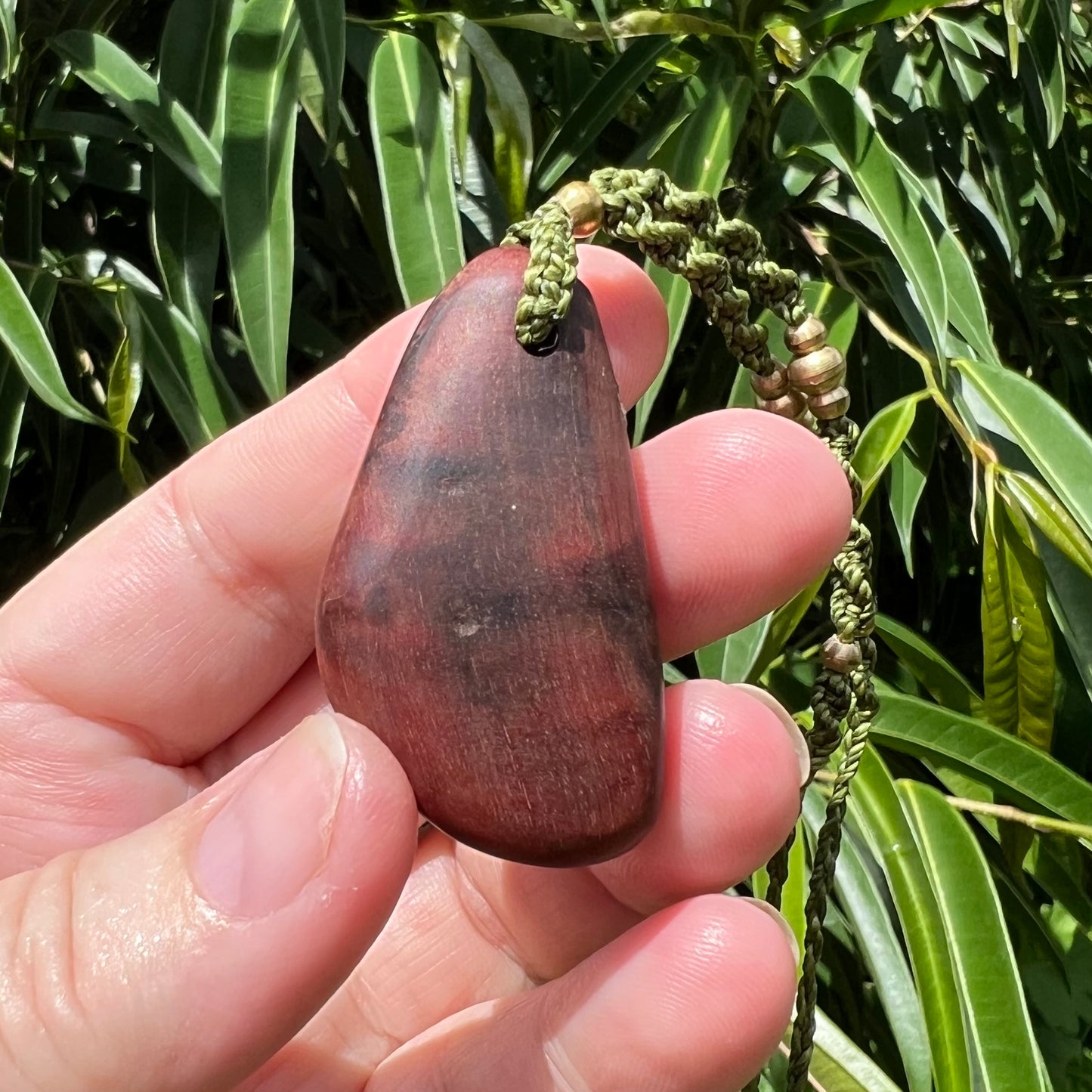River Red Gum Eucalyptus with Unakite Necklace Talisman - 'Spirit of Dryad' Talisman (iii)