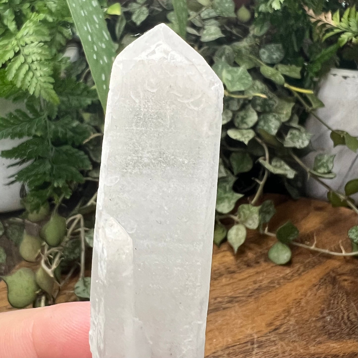 Inner Mongolian Quartz Tabby Point with wand rider
