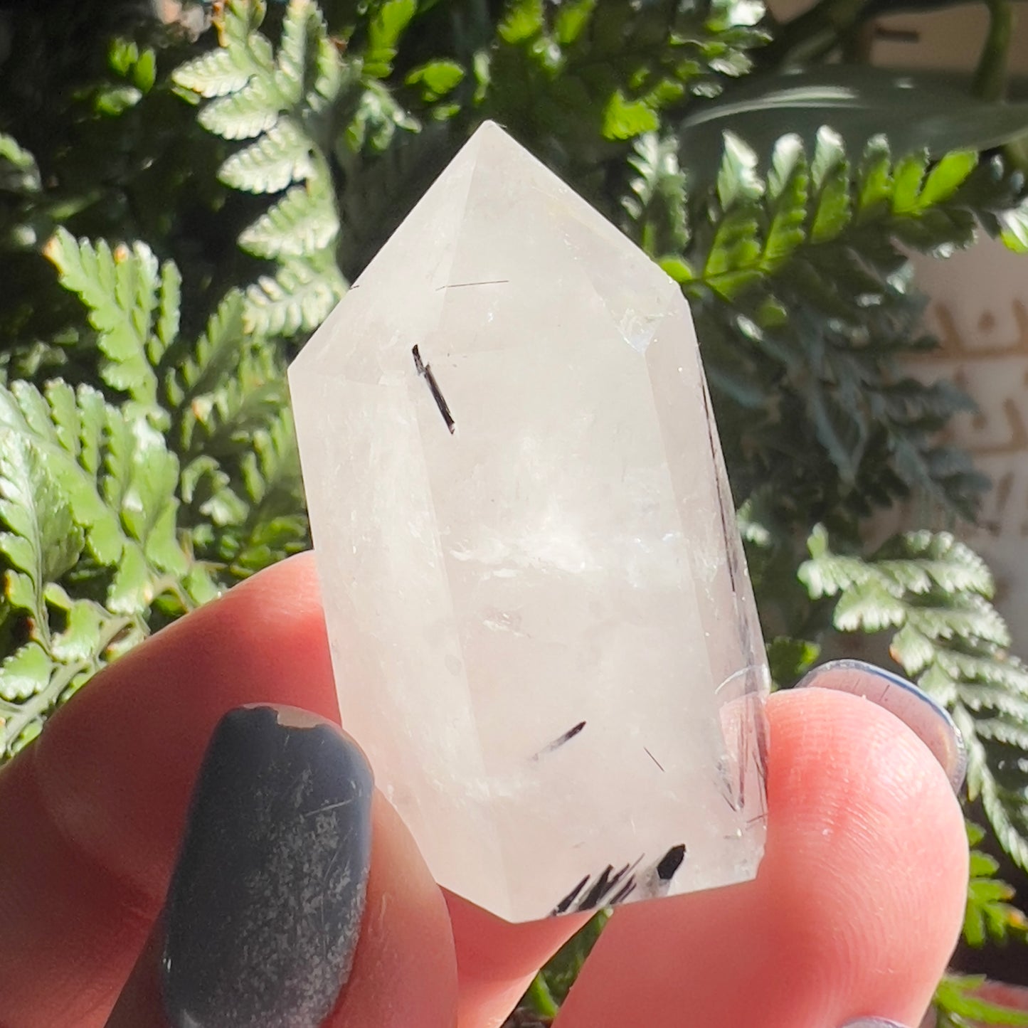 Tourmalinated Quartz Points (d)