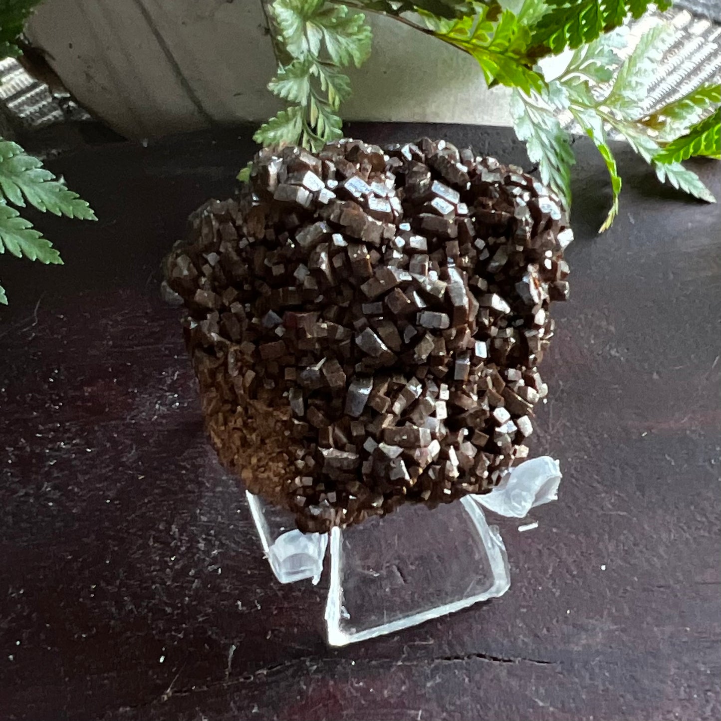 Vanadinite Cluster - Bronze/Brown dense cubic form: Morocco