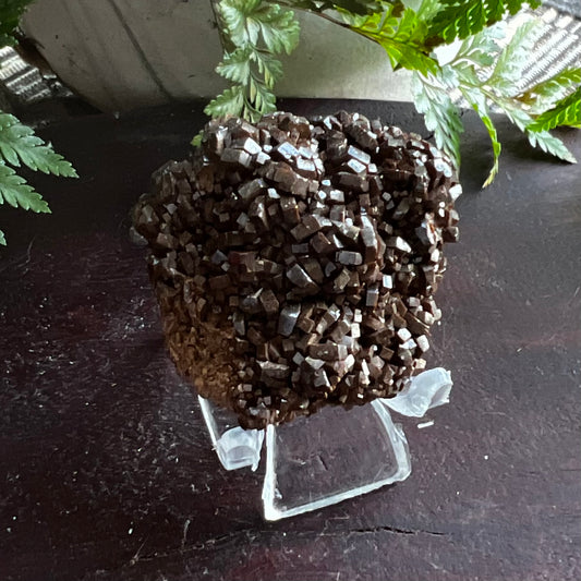 Vanadinite Cluster - Bronze/Brown dense cubic form: Morocco