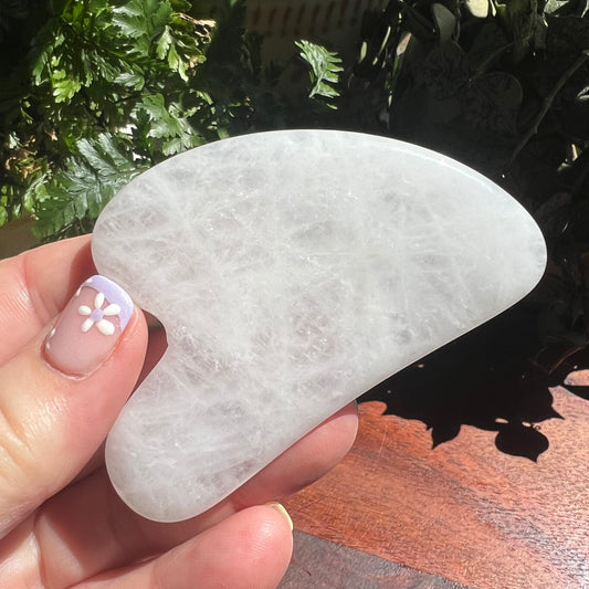 Clear Quartz Facial Gua Sha