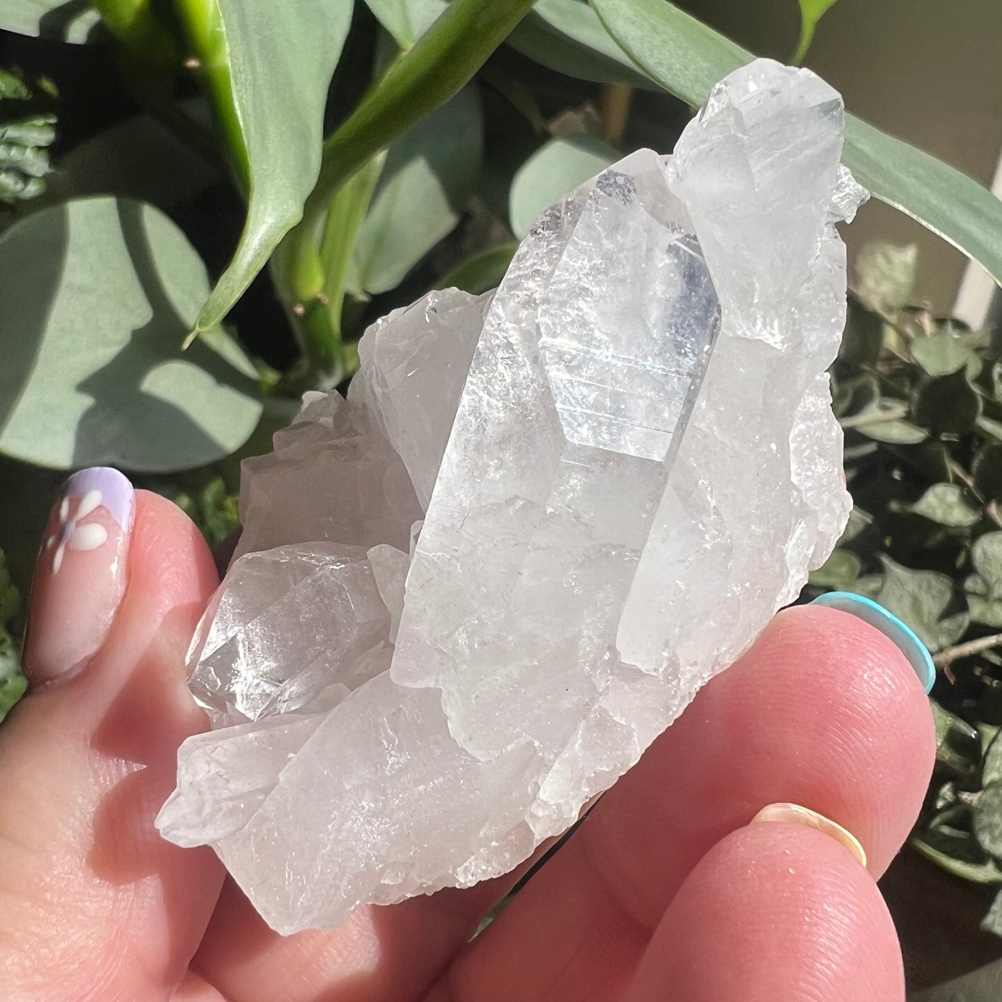 Small Clear Quartz Cluster - Optical Channeling (62g)