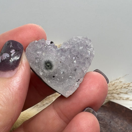 Amethyst Cluster Heart (v)