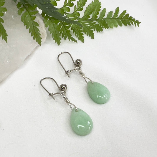 Australian Chrysoprase Crystal Earrings: Uplifting ∙ New Beginnings ∙ Optimism