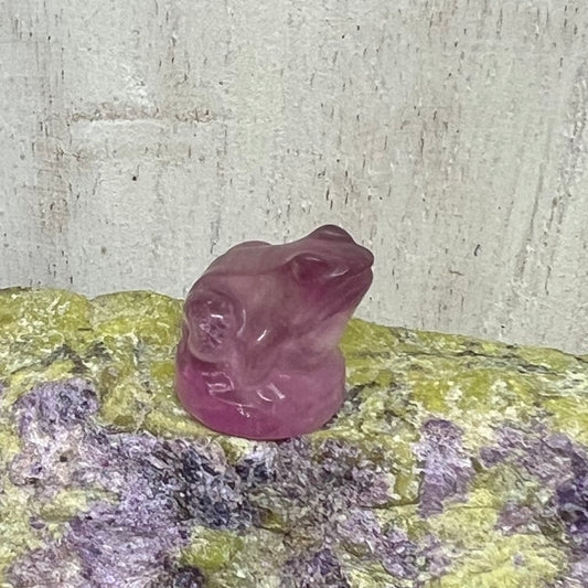 Mini Fluorite Carving: Frog