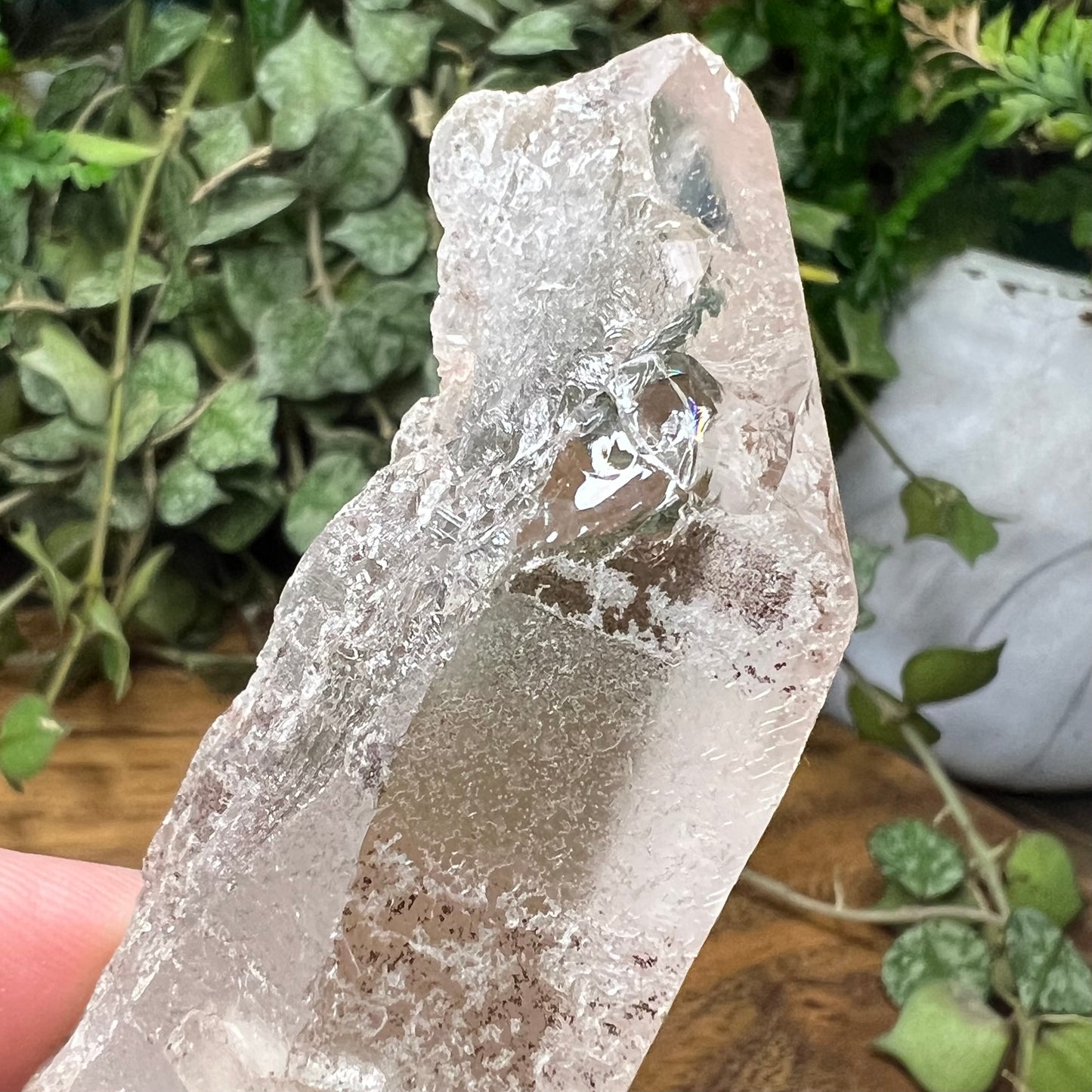 Empathic Warrior Self-Healed Quartz Point with penetrator