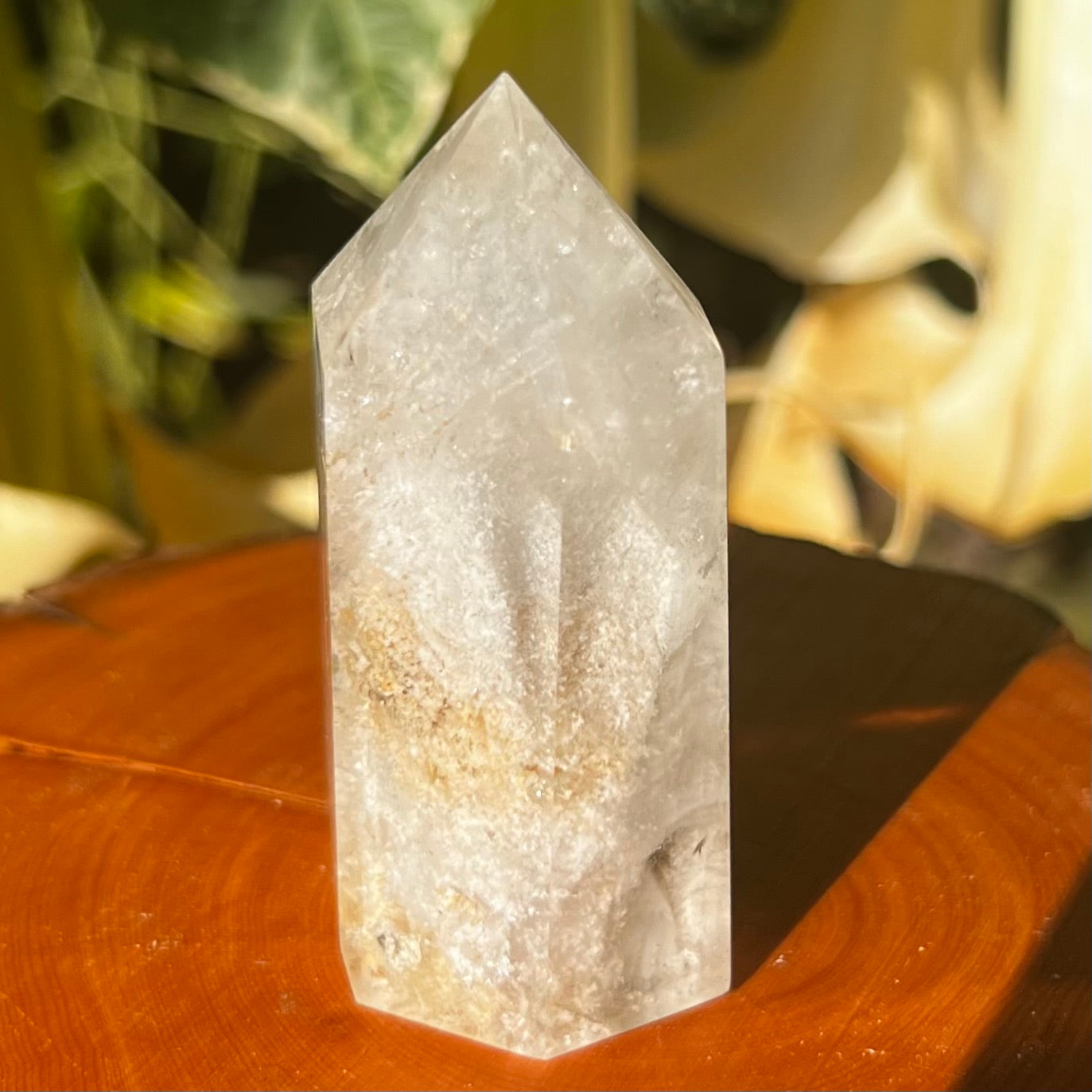 'Thousand Layer' Lodalite Inclusion Quartz Point | Brazil