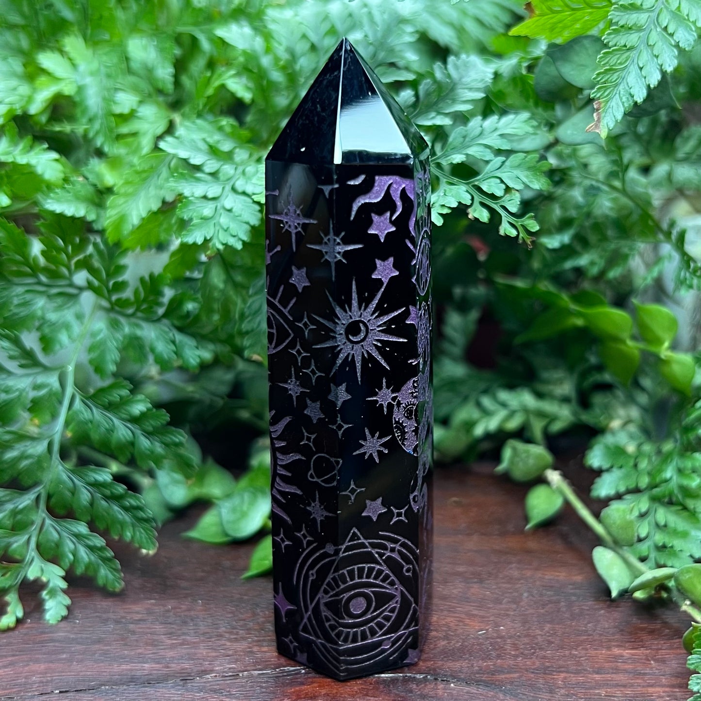 Obsidian Tower - Purple Metaphysical printed pattern