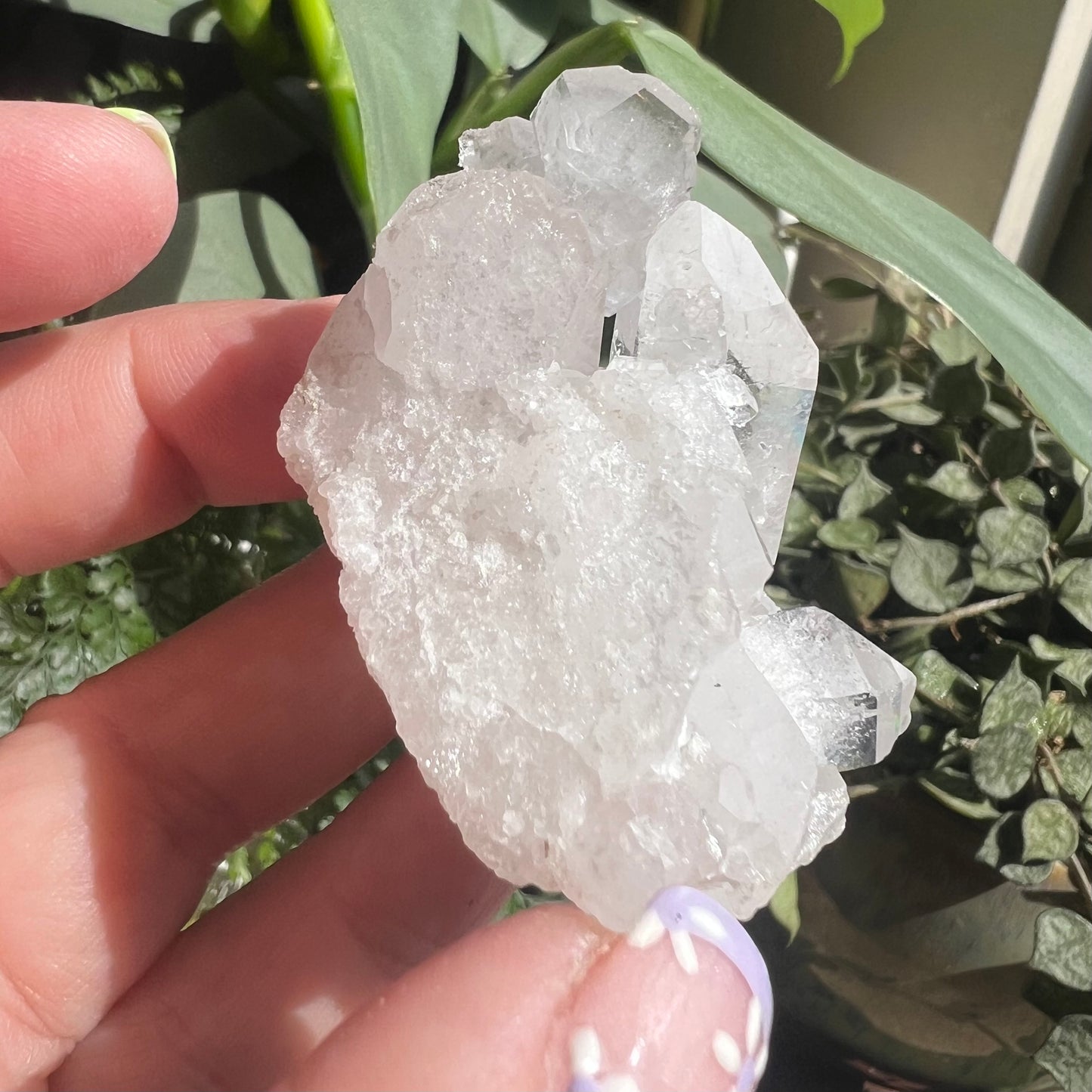 Small Clear Quartz Cluster - Optical Channeling (62g)