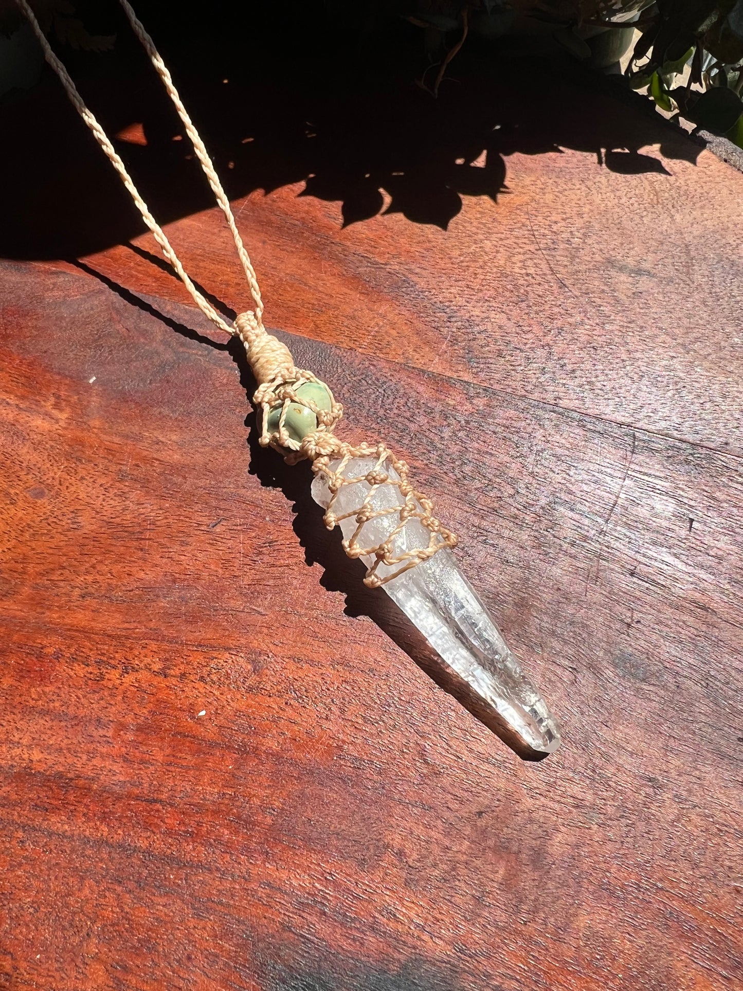 US Turquoise and Lemurian Quartz Talisman