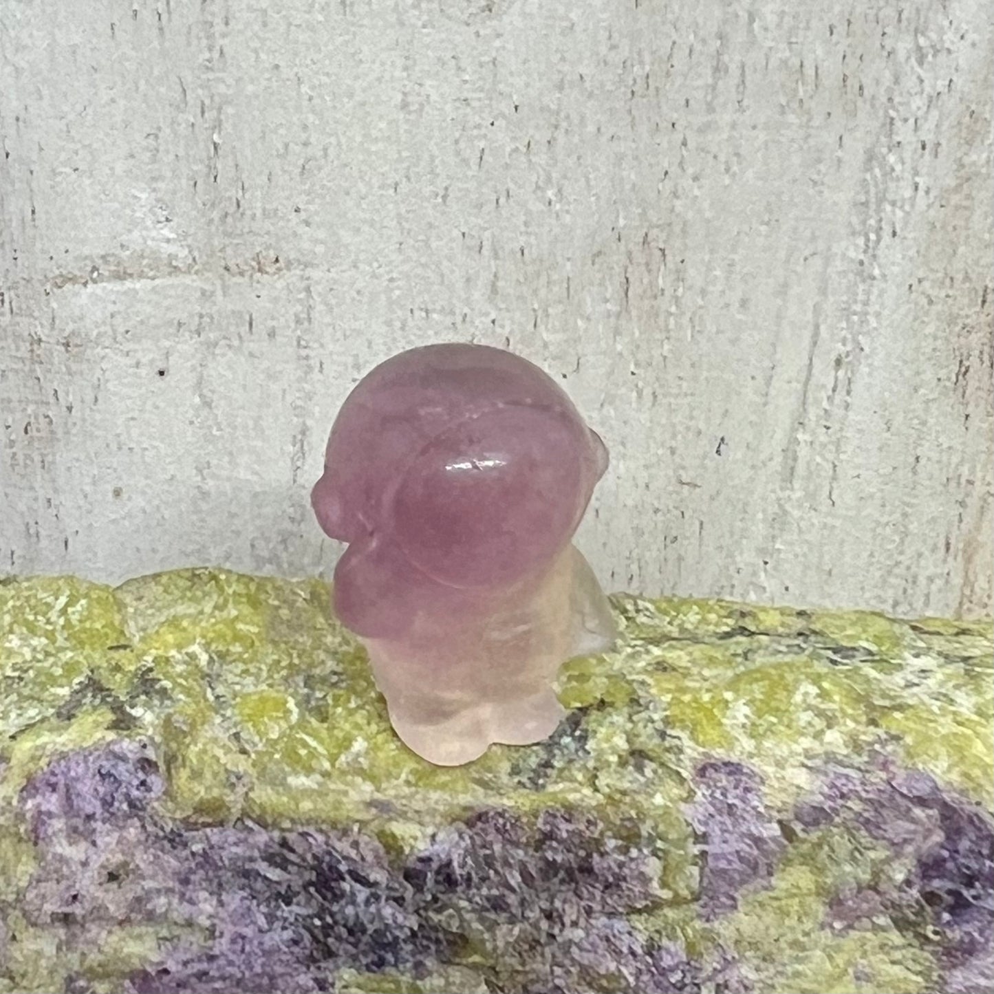 Mini Fluorite Carving: Saluting Astronaut