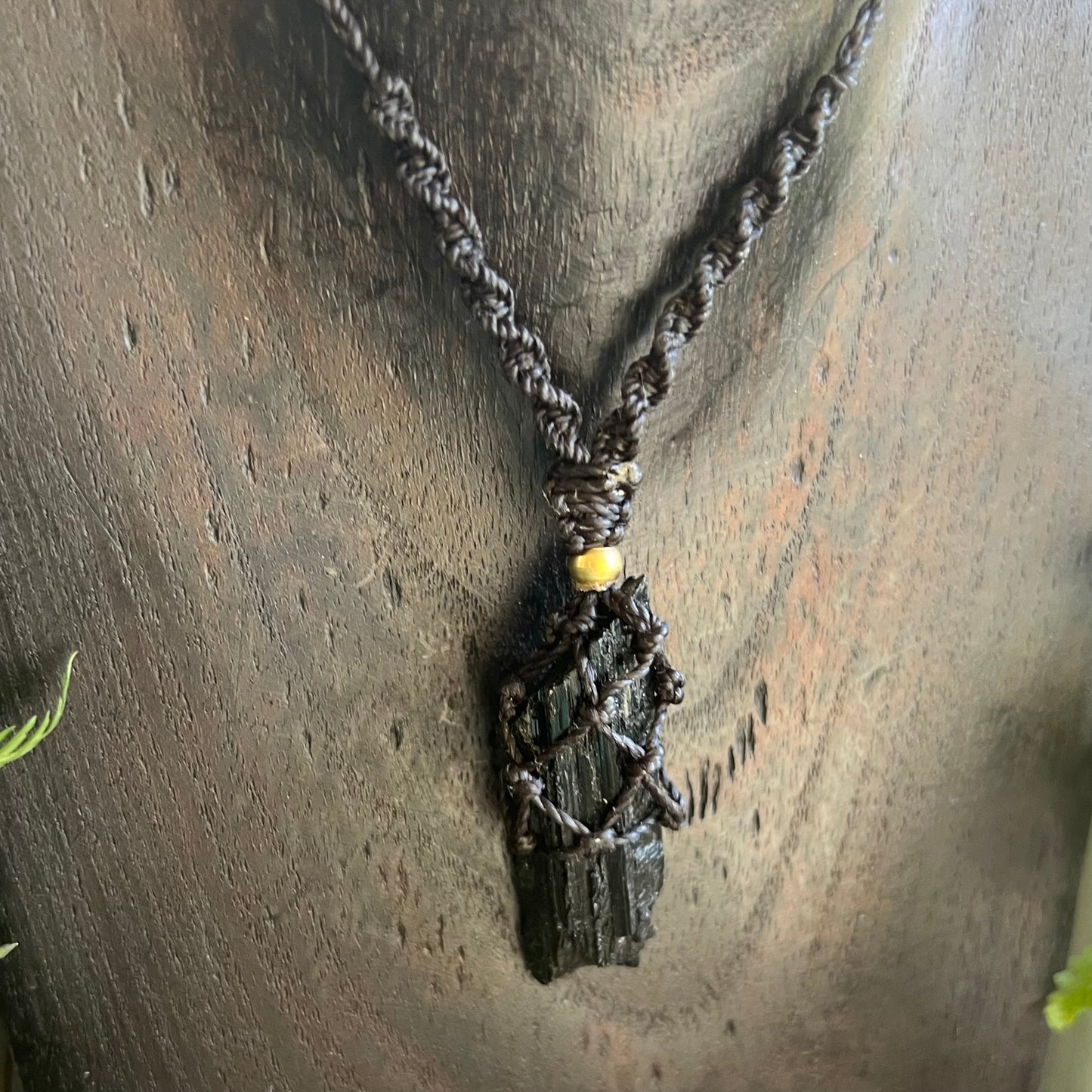 Raw Tourmaline Crystal Necklace