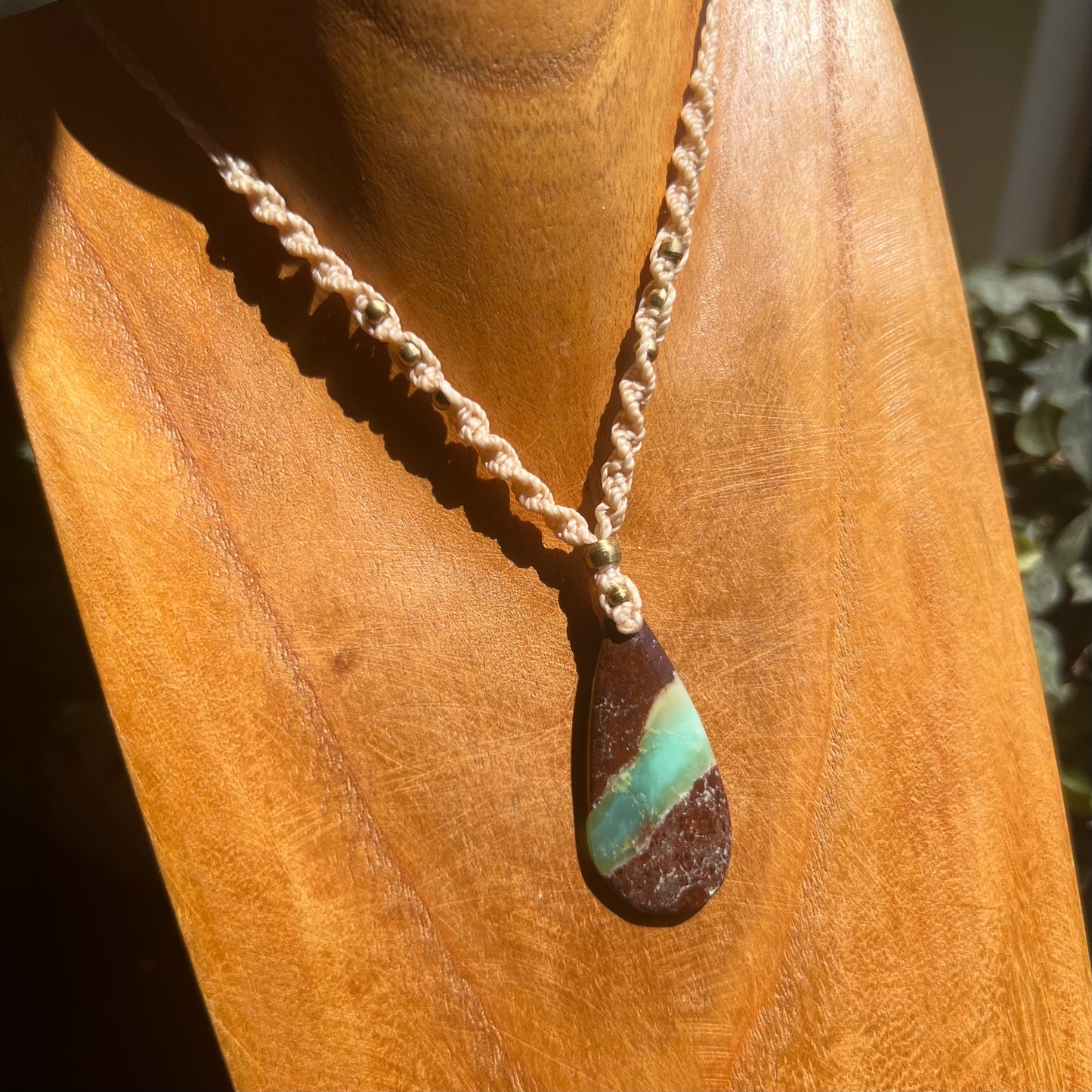 Boulder Chrysoprase Crystal Necklace