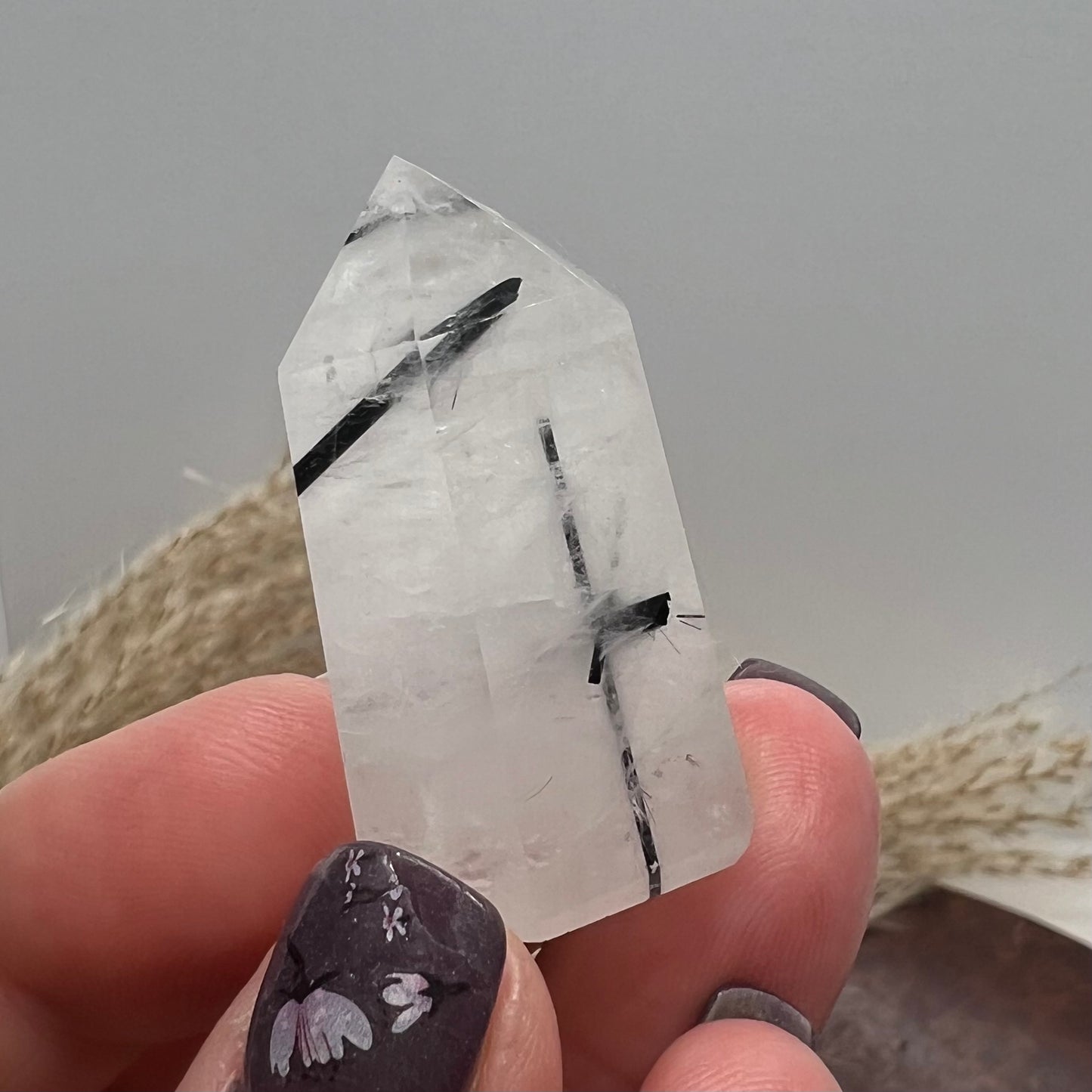 Tourmalinated Quartz Mini Tower (d)