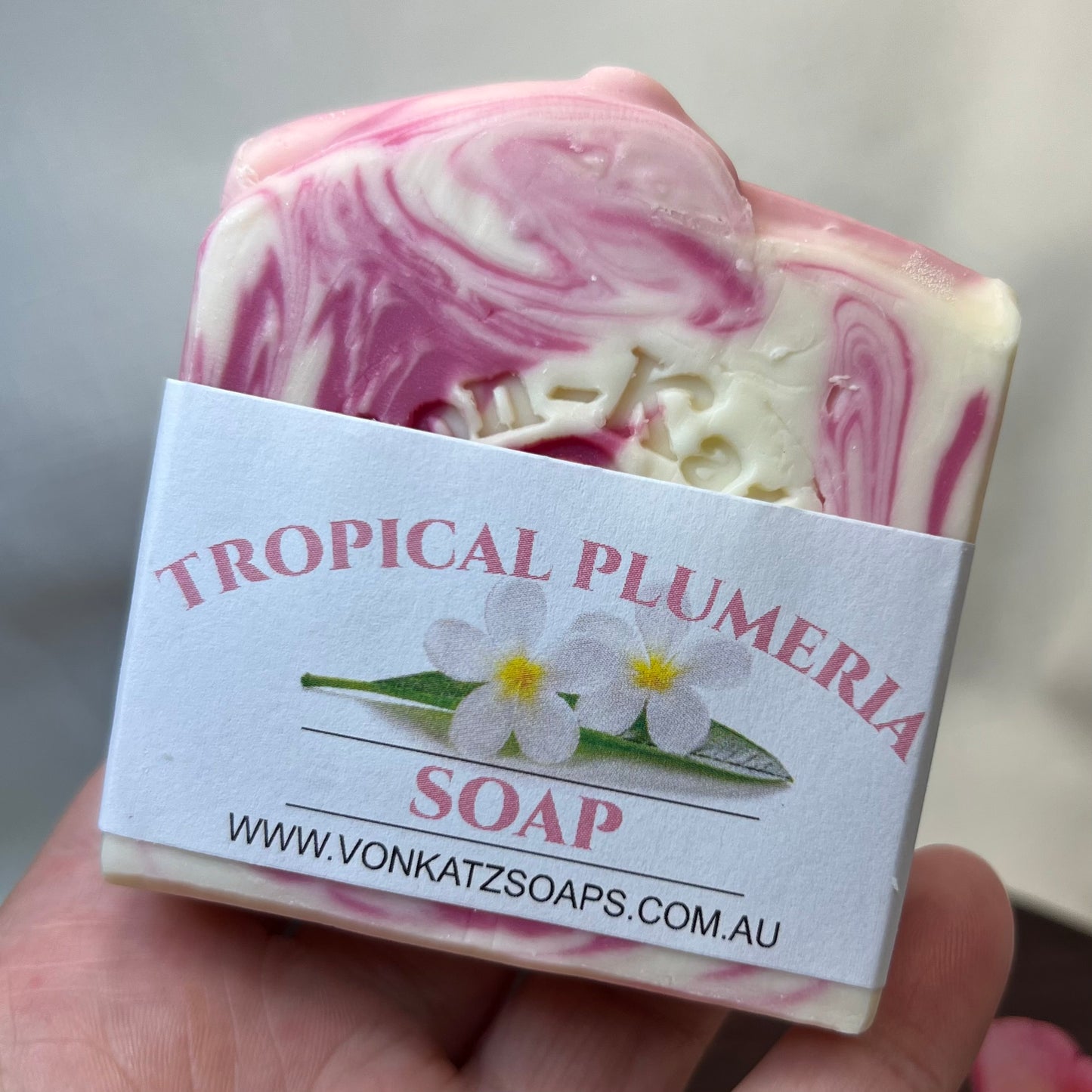 Tropical Plumeria Soap - Natural & Handmade by Von Katz Soaps Toowoomba