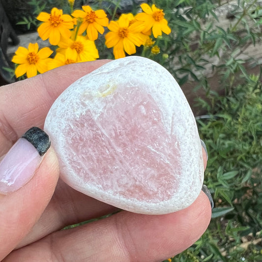 Rose Quartz Seer Stone | Scrying Stone