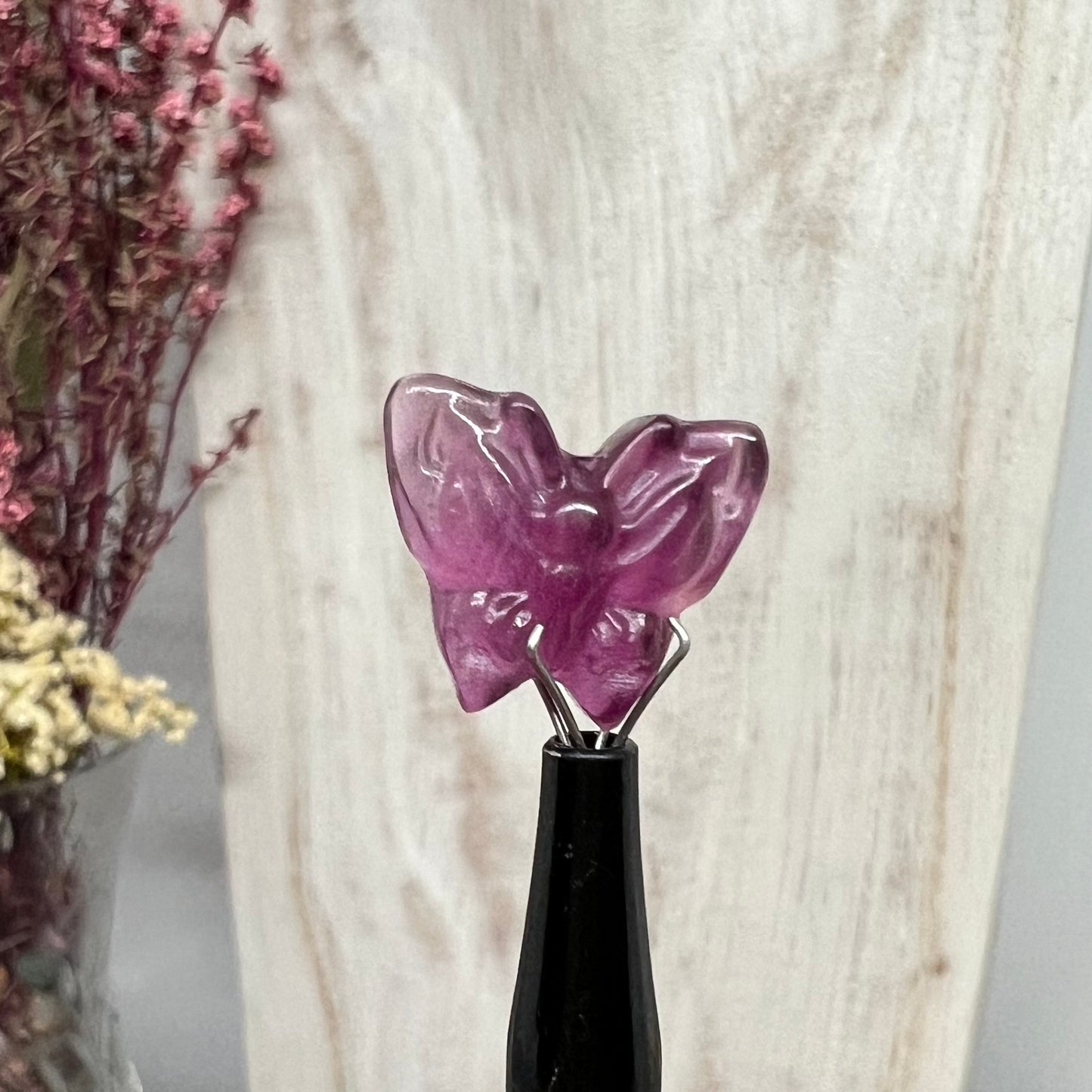 Mini Fluorite Carving: Butterfly