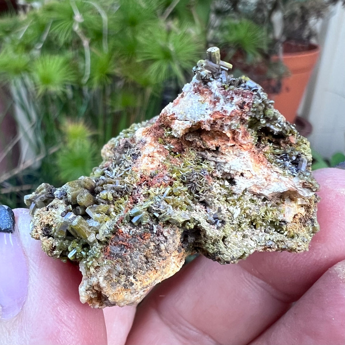 Raw Epidote Specimen on Matrix - Liangshan, Sichuan Province, China