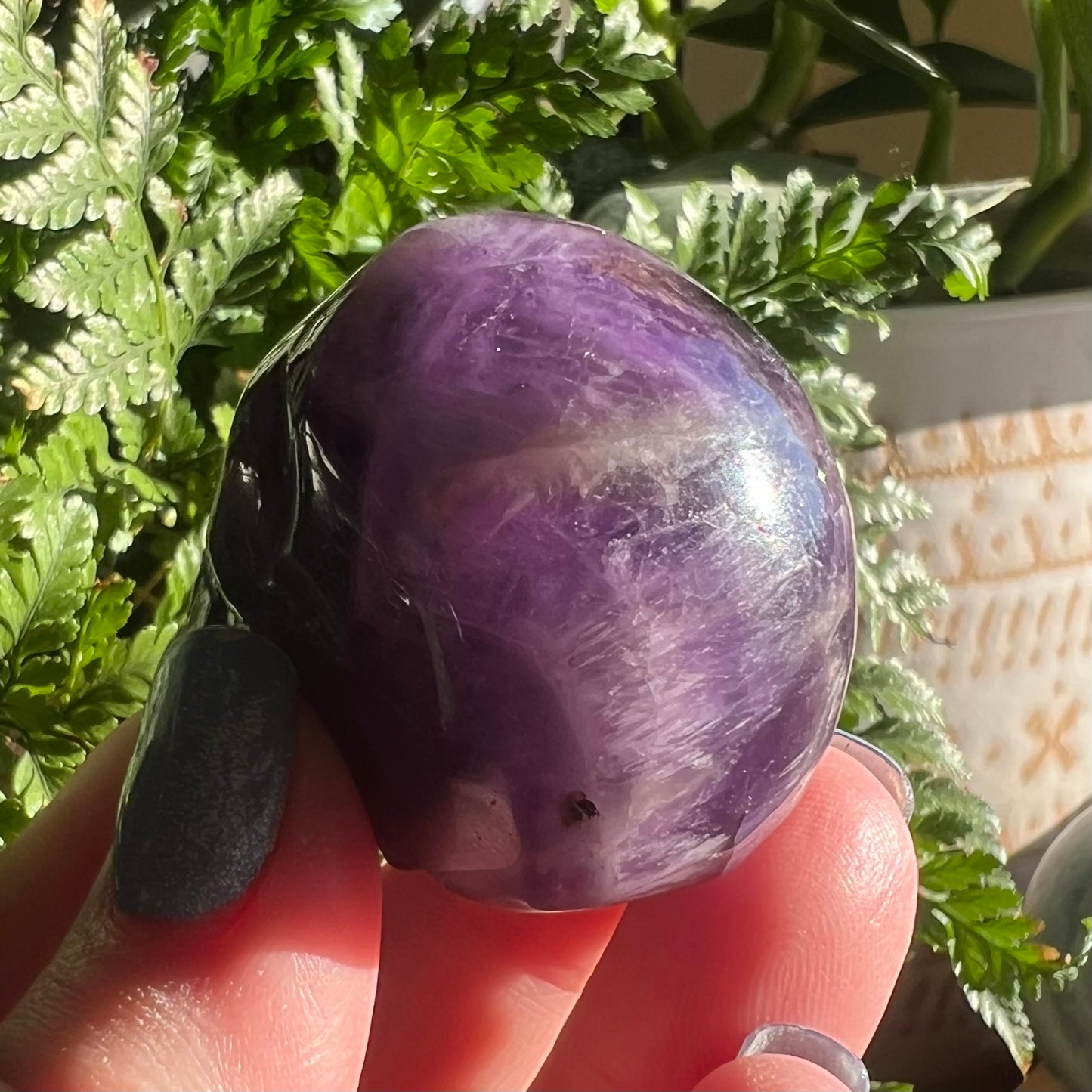 Skull Crystal Carving - Amethyst Quartz