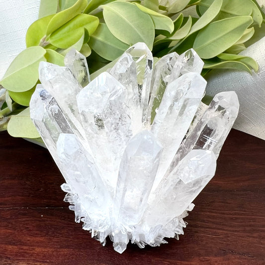 Clear Quartz Synthetic Crystal Cluster - Lab grown Clear Quartz specimen