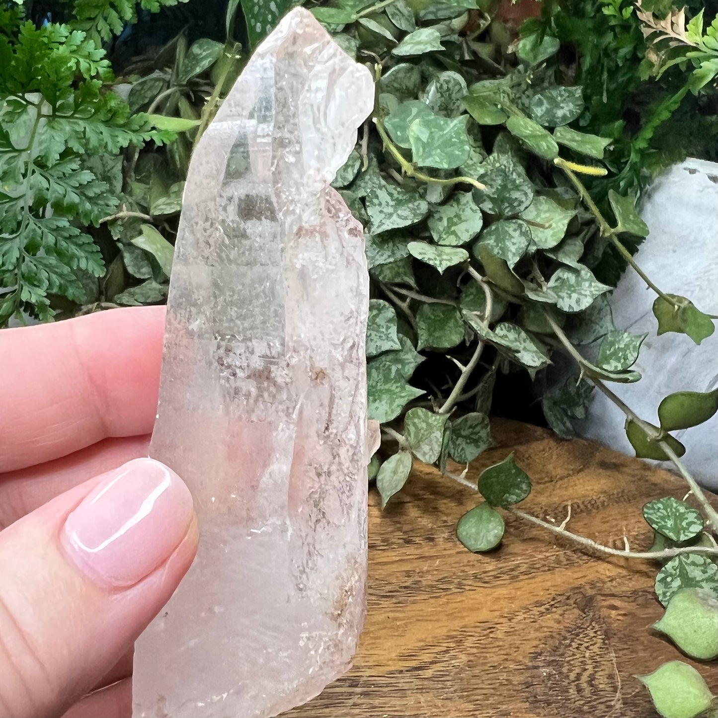 Empathic Warrior Self-Healed Quartz Point with penetrator