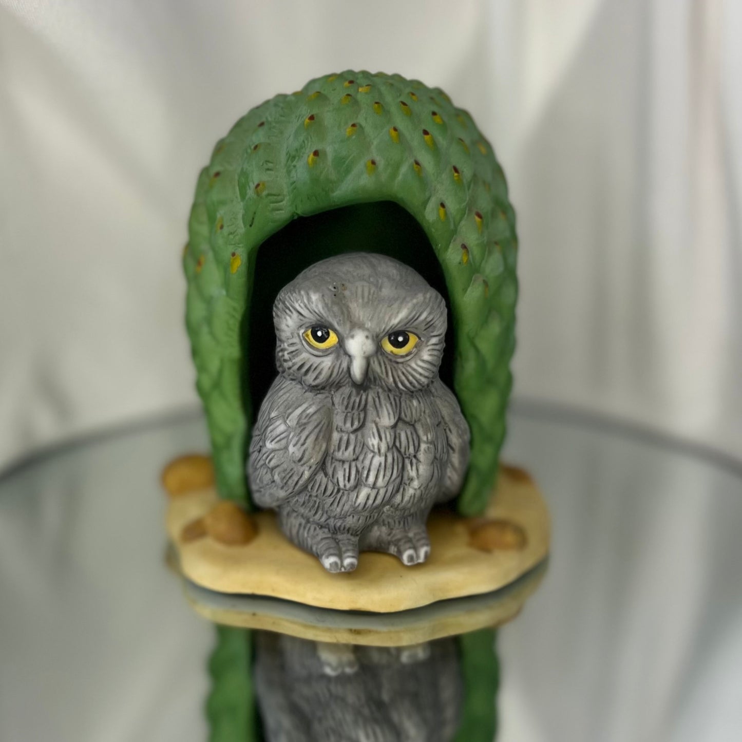 Wise Owl | 'Woodland Surprise' - Franklin fine porcelain figurine | 1984