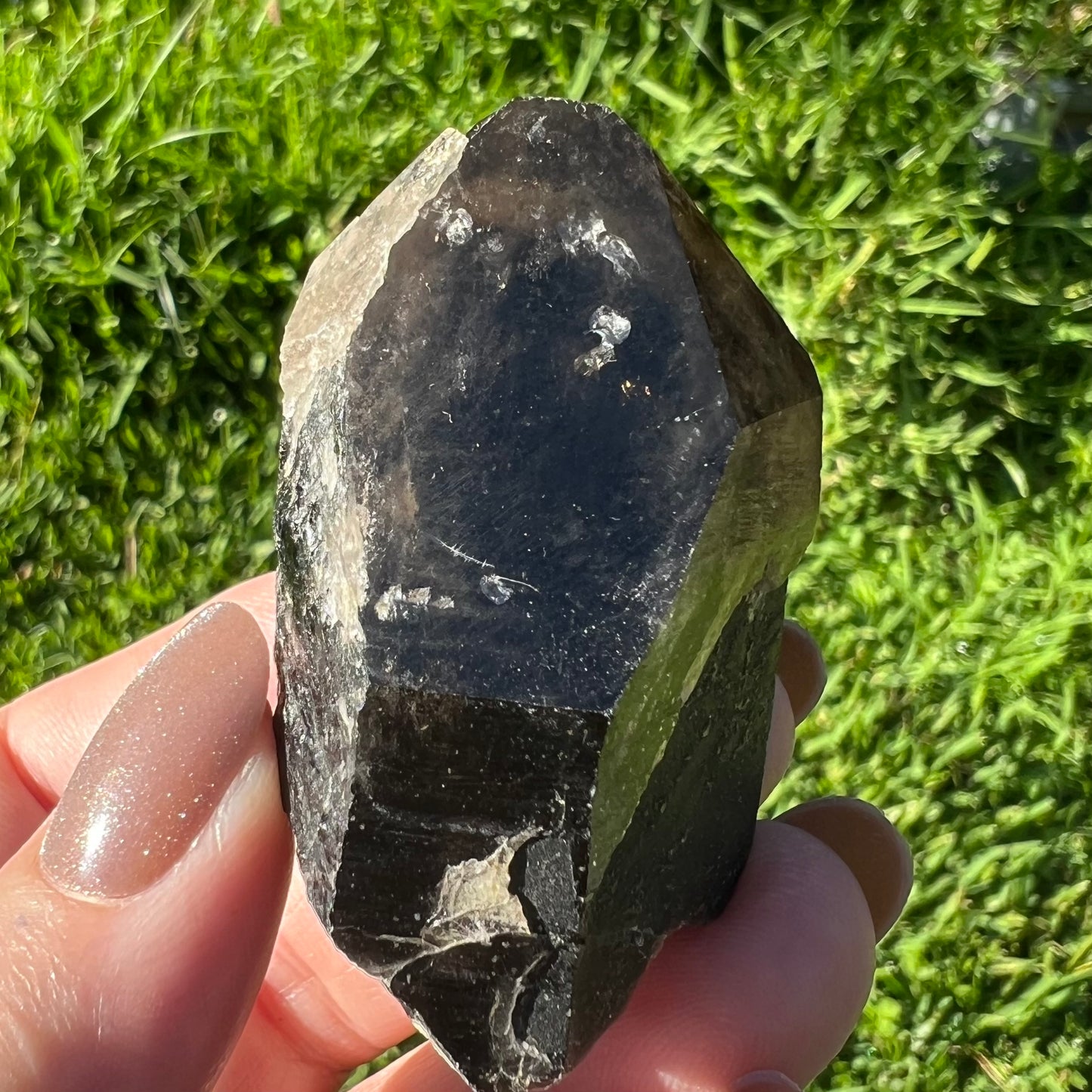 Morion Smoky Quartz | Black Quartz with Smoky Quartz Cap | Fujian, China