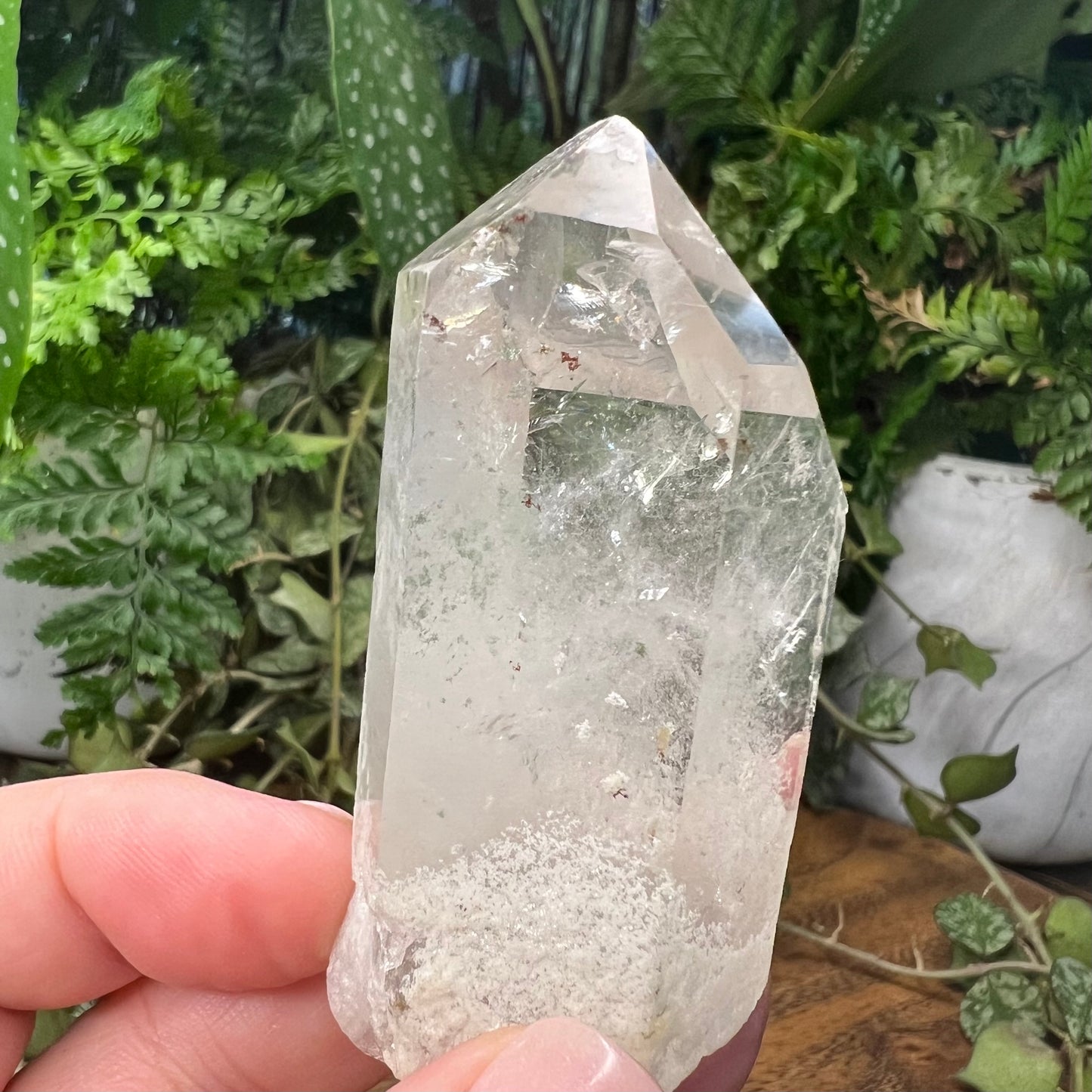 Chunky Raw Lodalite Inclusion Quartz Point