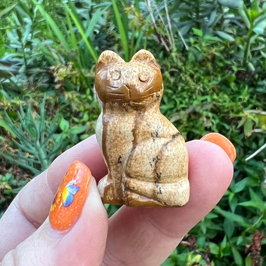 Picture Jasper Cat Figure