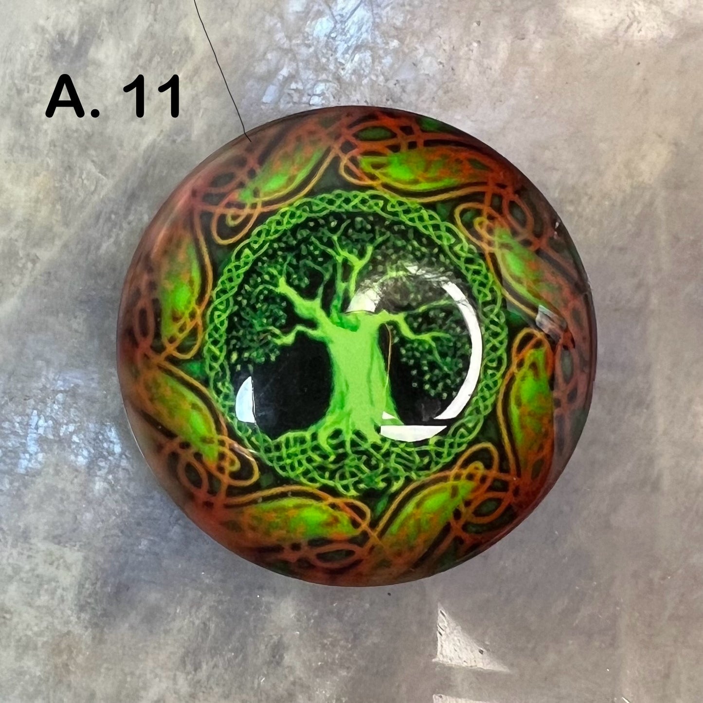 Mystical Magnets - 'A' Series - 4cm Diameter Glass bubble