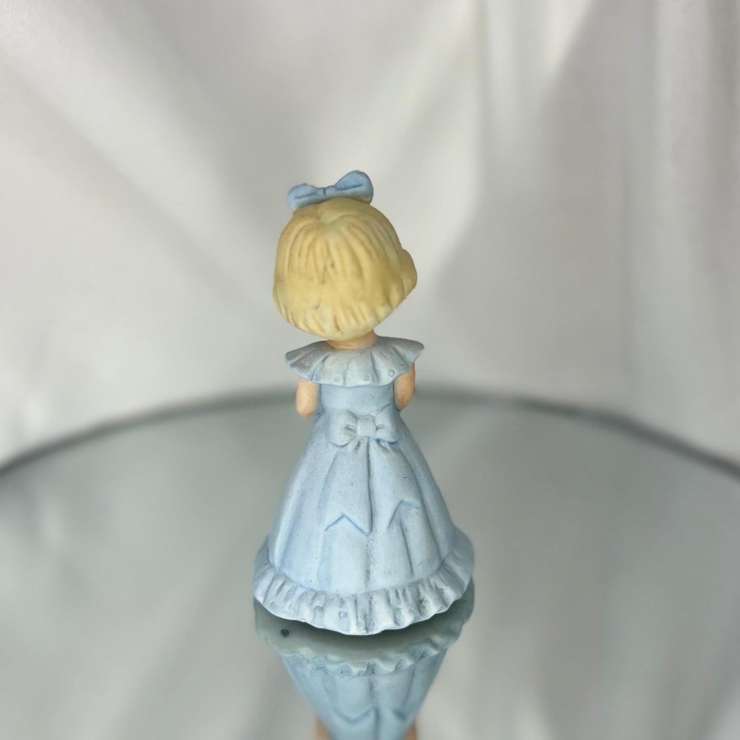 'Growing Up Birthday Girls' Porcelain Figurine | Vintage 2nd Birthday Cake Topper | Blonde girl version | Enesco | 1984