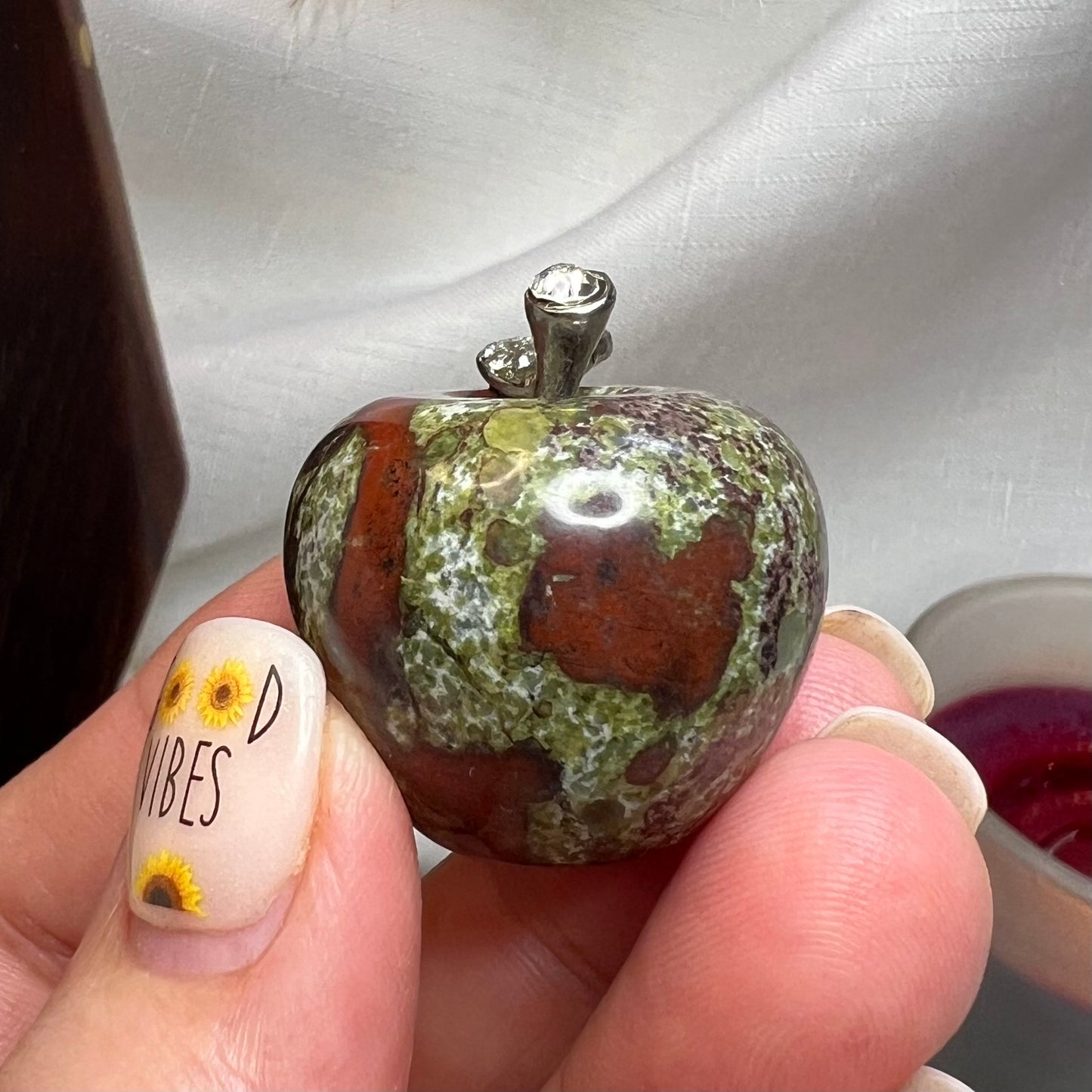 Dragonblood Jasper Crystal Apple