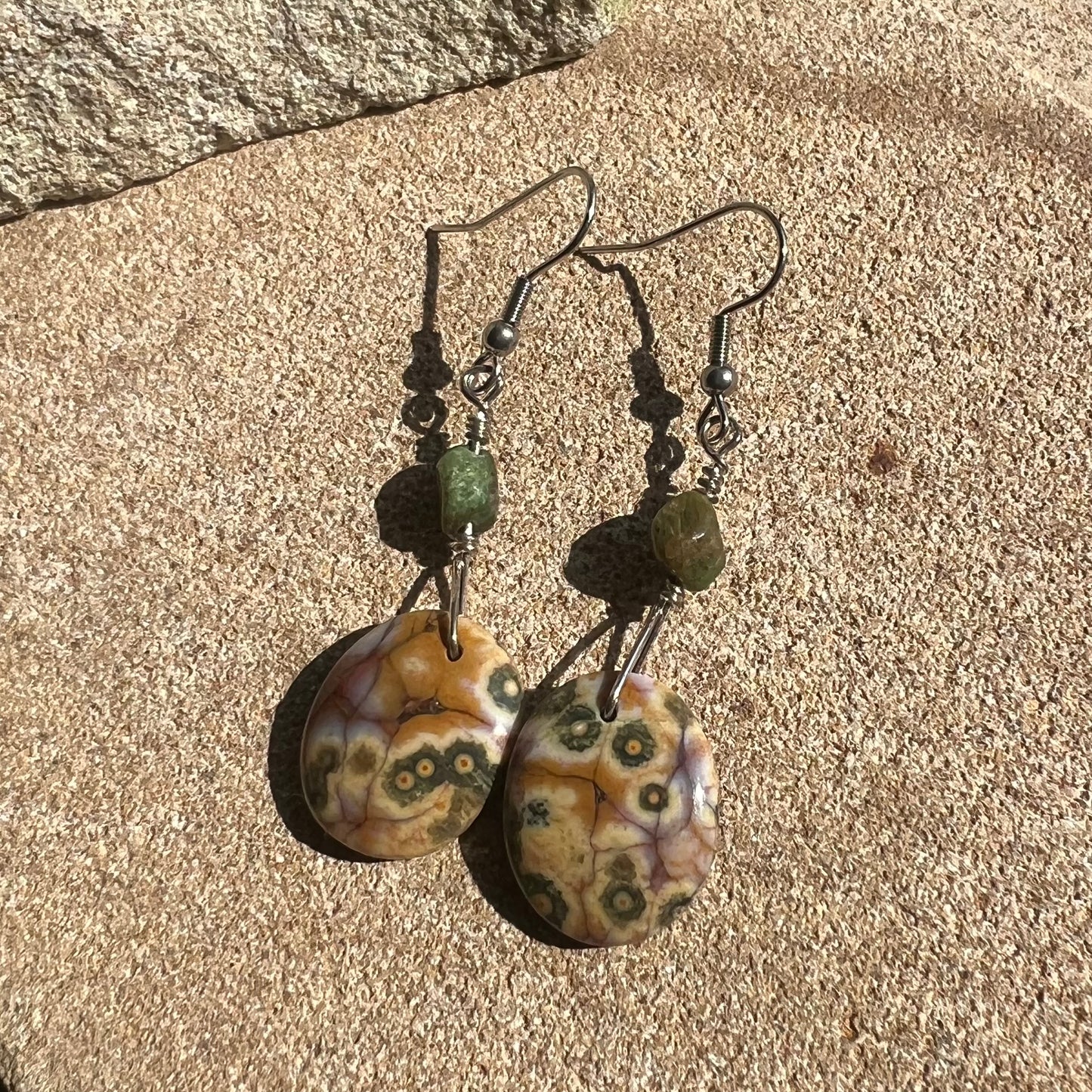 Orbicular Ocean Jasper Earrings