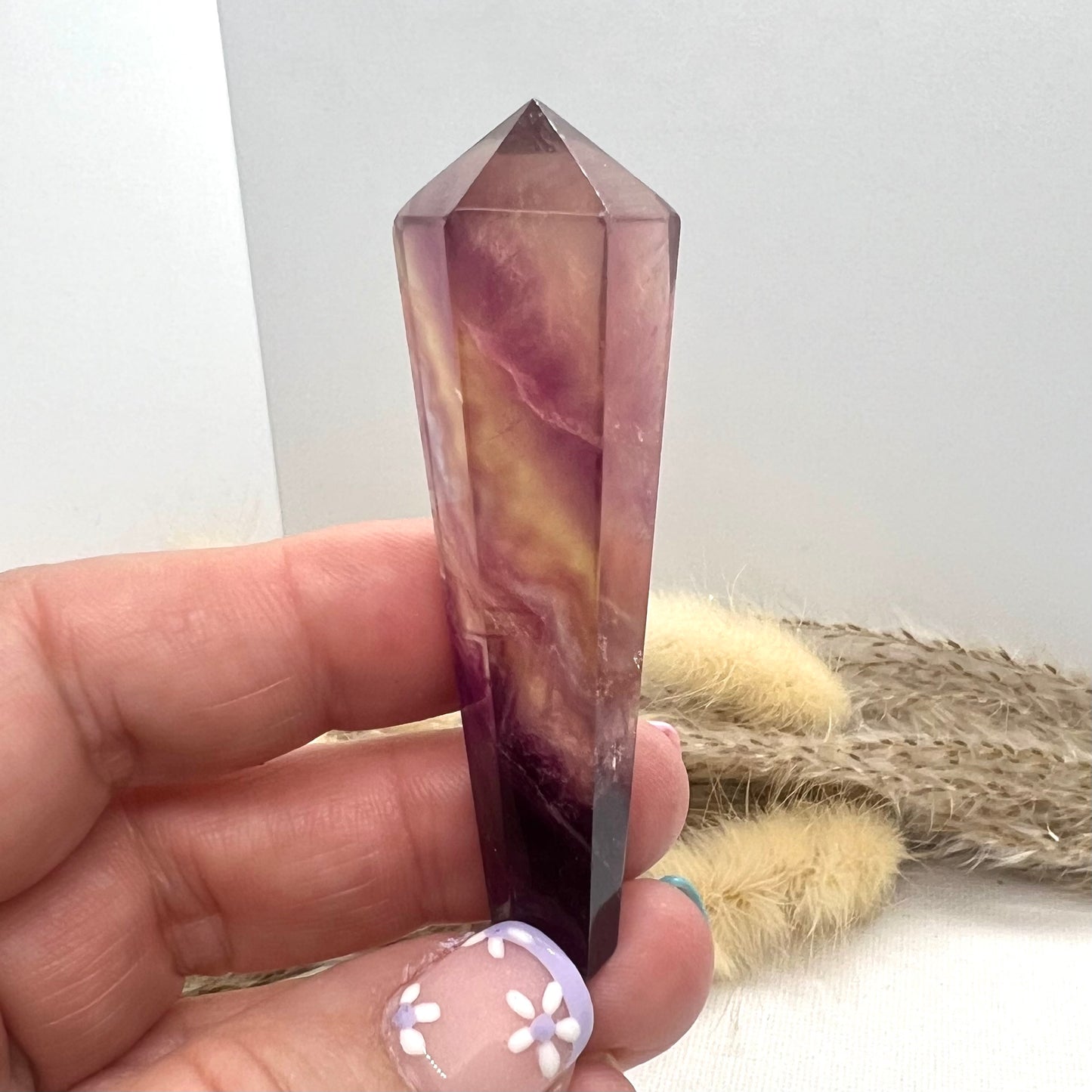 Candy Rainbow Fluorite Wand (iii)