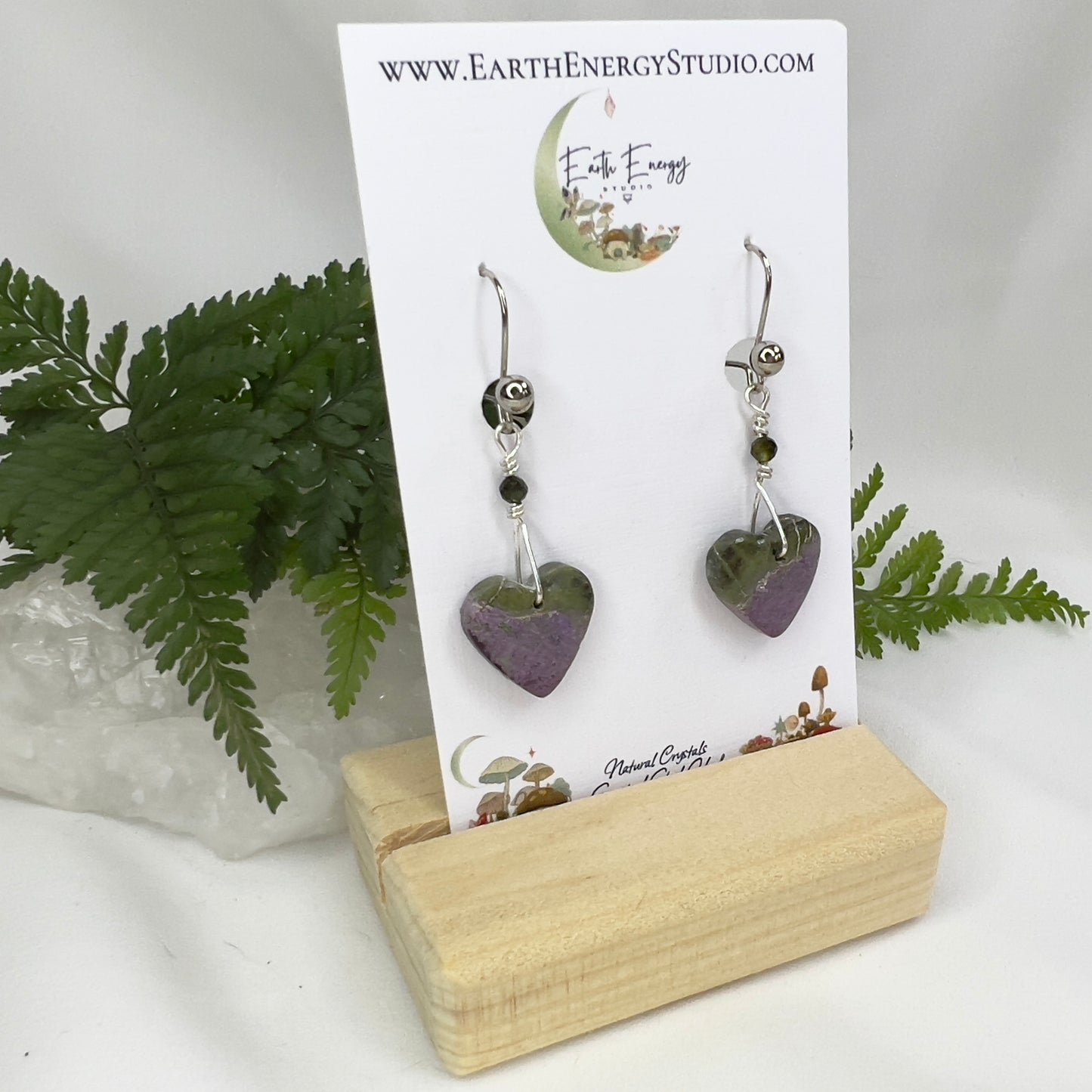 Atlantisite Crystal Earrings: Spiritual Growth ∙ Transformation ∙ Wisdom
