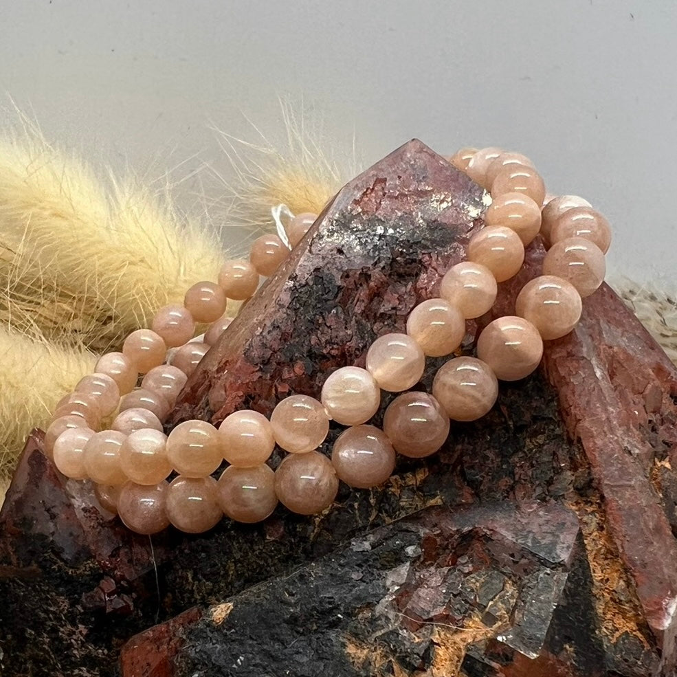 Sunstone Crystal Bracelet | 6mm beads