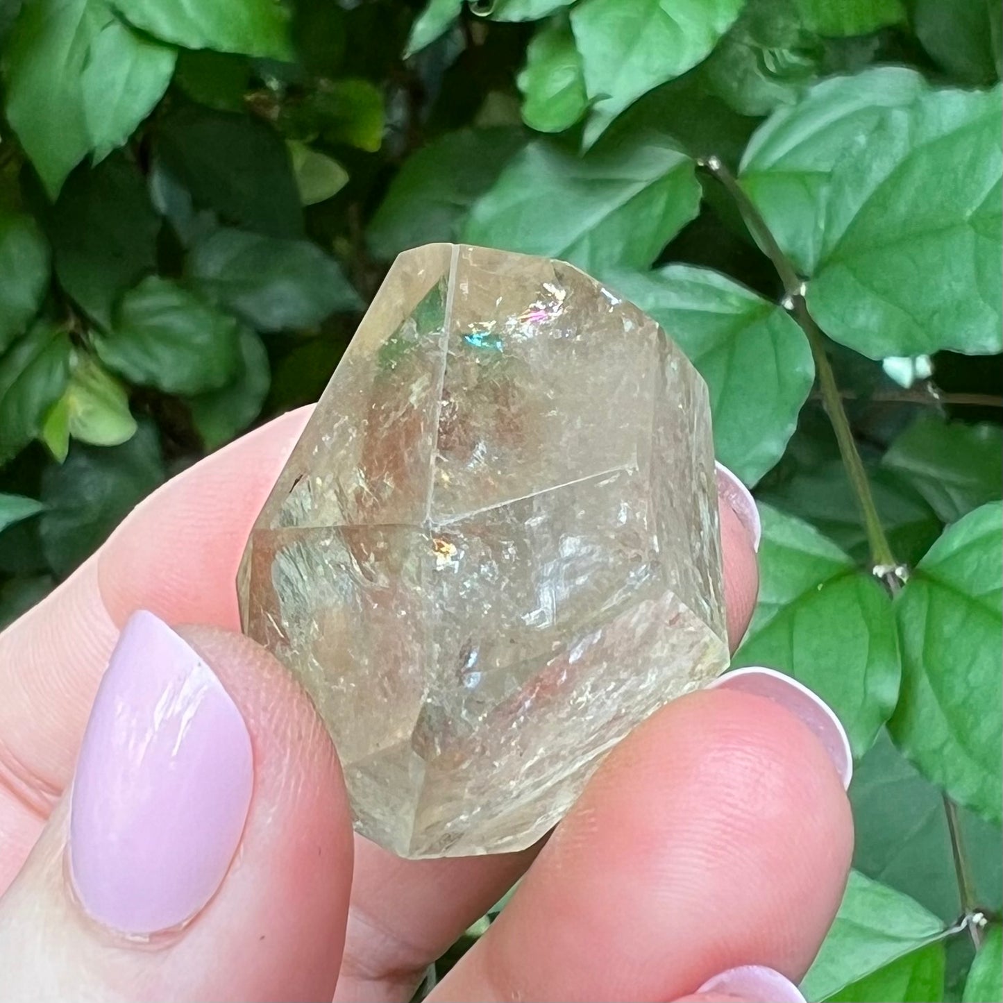 Natural Citrine Polished Freeform with Rainbows - Brazil   [BC1]