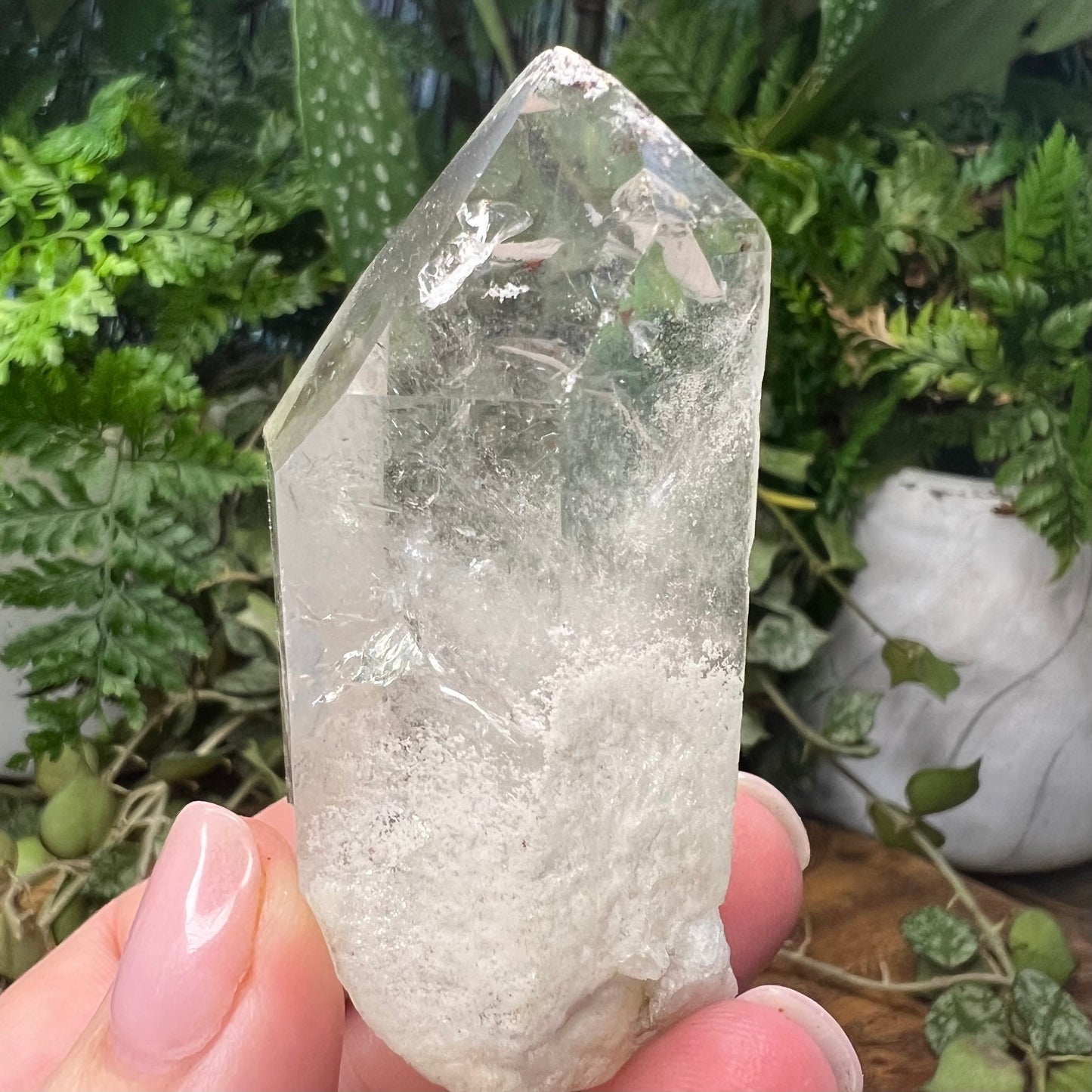 Chunky Raw Lodalite Inclusion Quartz Point