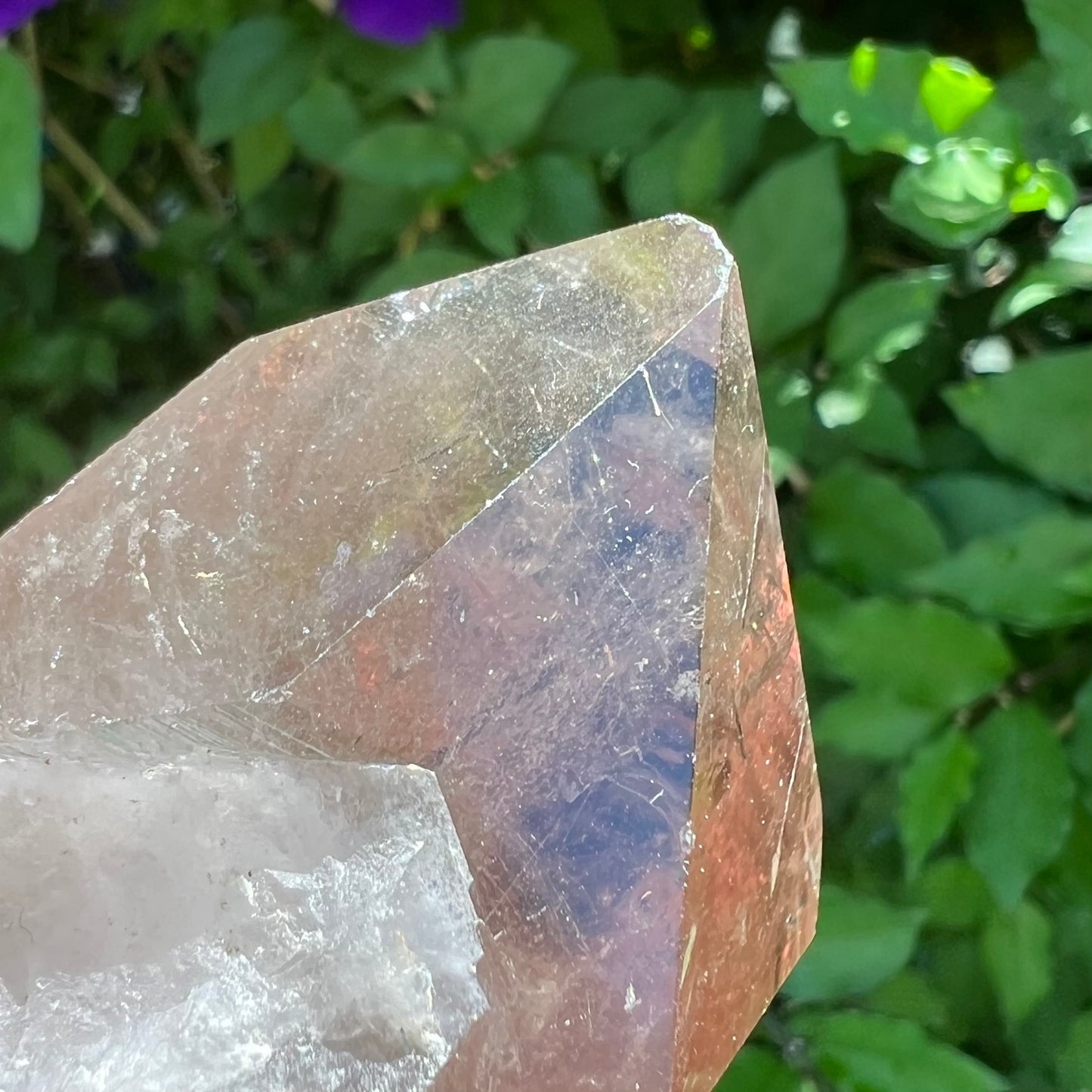 Rutilated Smoky Quartz Point |  Brazil | Natural and unpolished