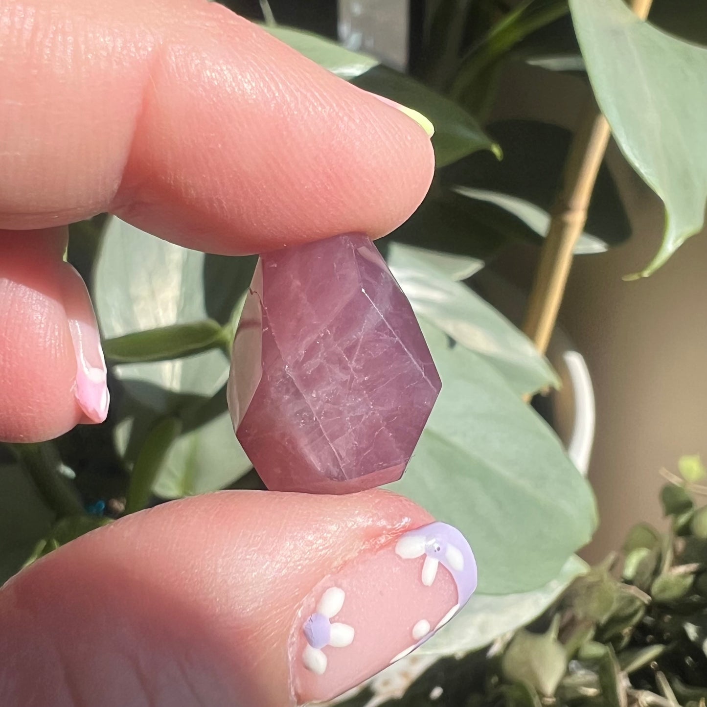 Polished Lavender Rose Quartz Specimen