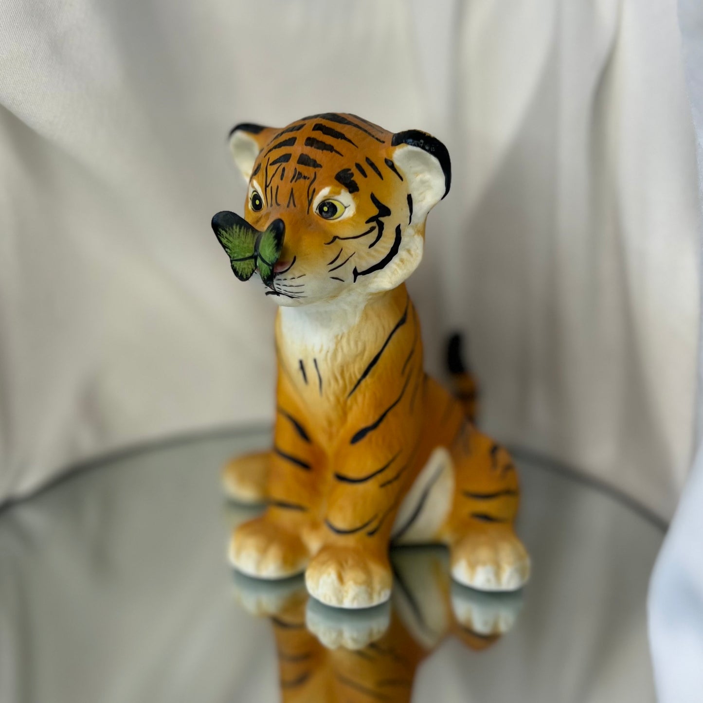 Baby Tiger Cub & Butterfly
| 'Surprise!' World Wildlife Fund by Eva Dalberg | 1981